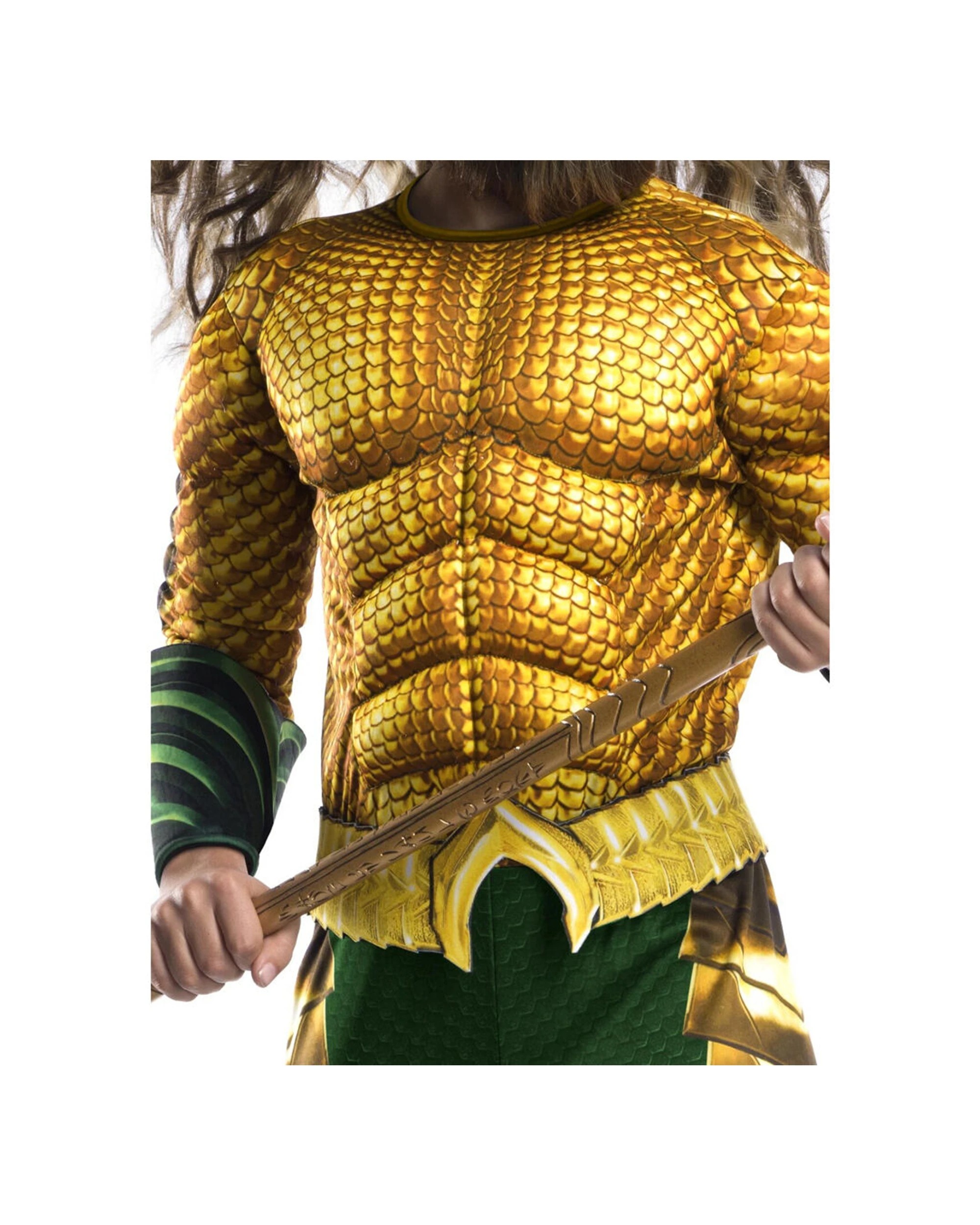 2 Dc Comics Aquaman Deluxe Boys Dress Up Costume Size S - Multi, 2 of 2