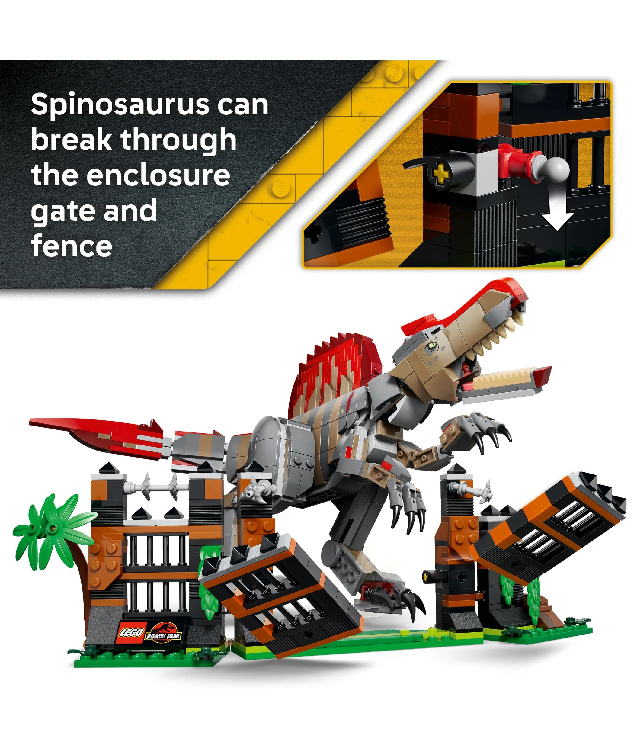 4 LEGO Jurassic World Spinosaurus Dinosaur Escape 77982, 4 of 10