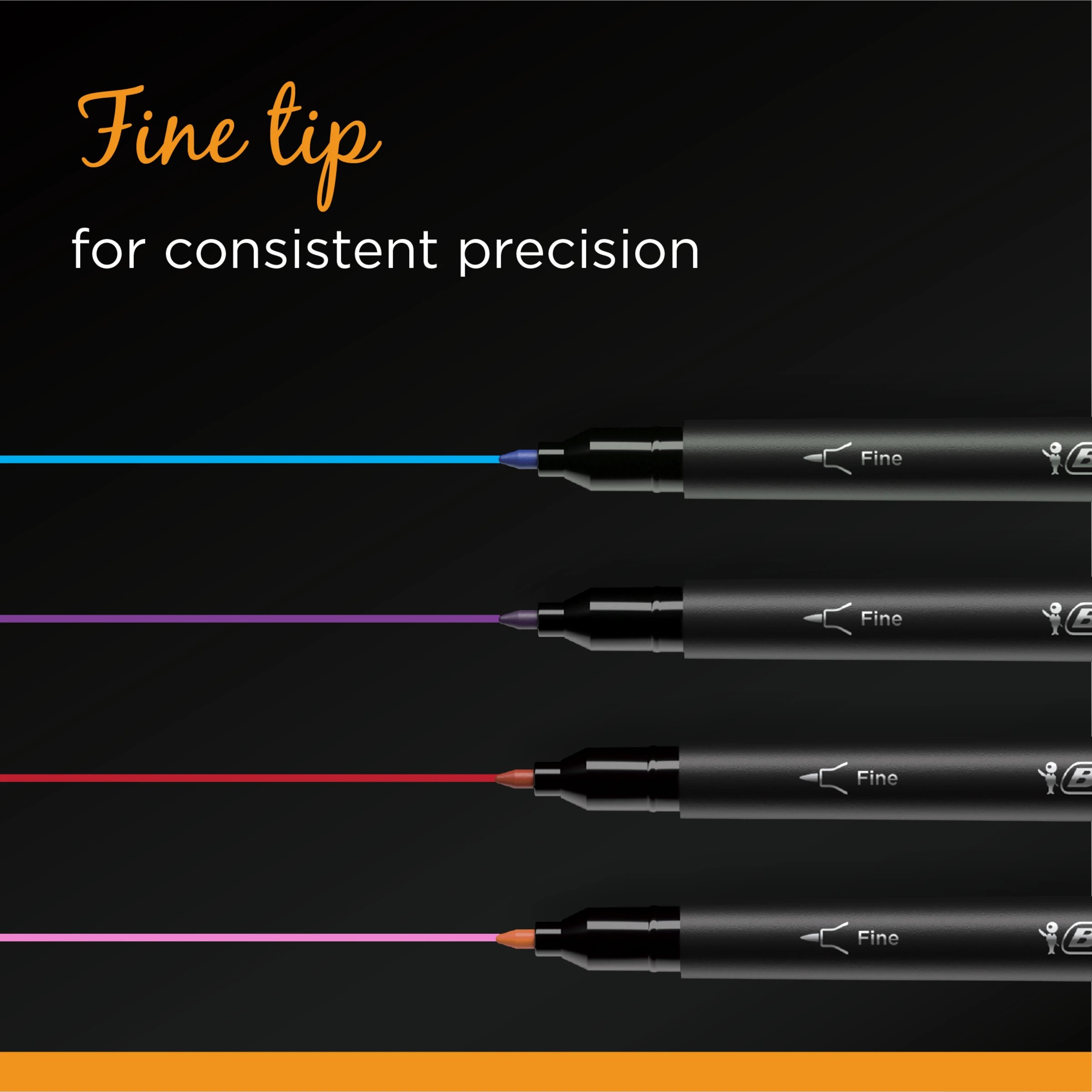 4 12 Pack BIC Intensity Dual Tip Felt Pens, 4 of 5