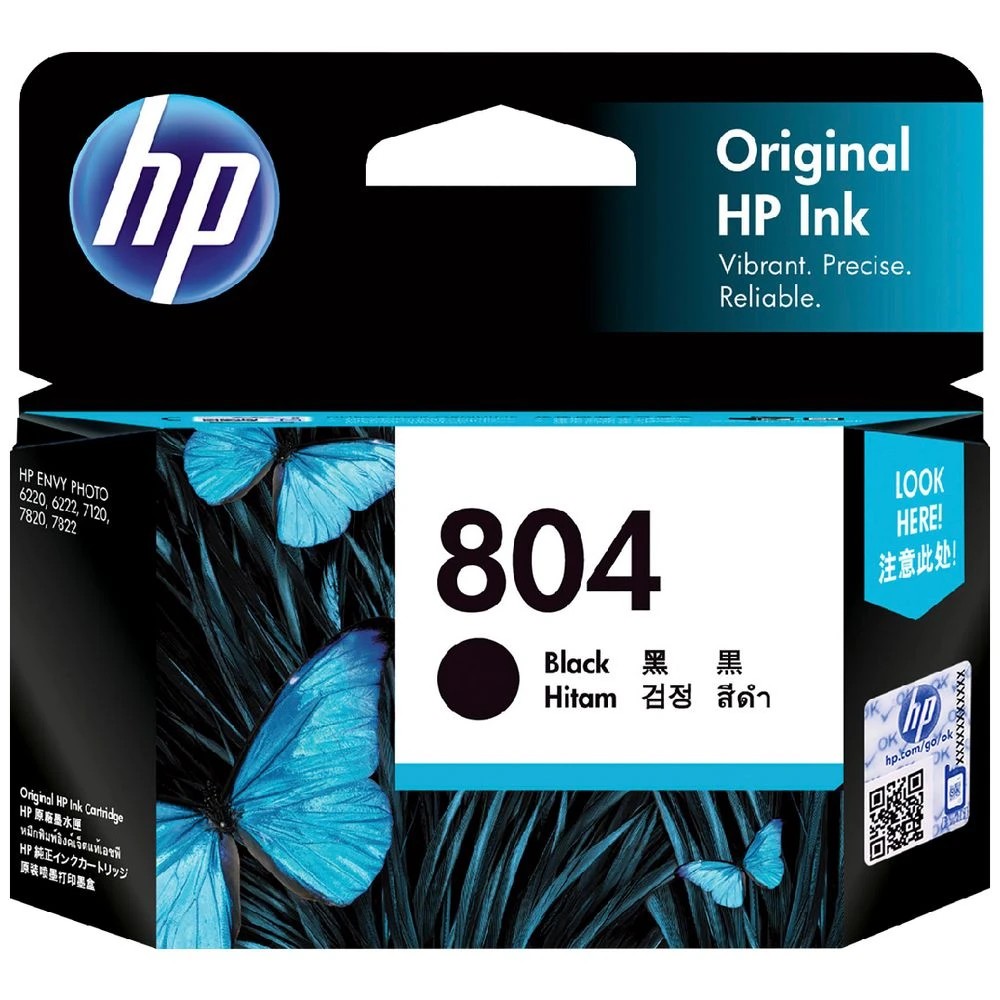 1 HP 804 Ink Cartridge Black, 1 of 6