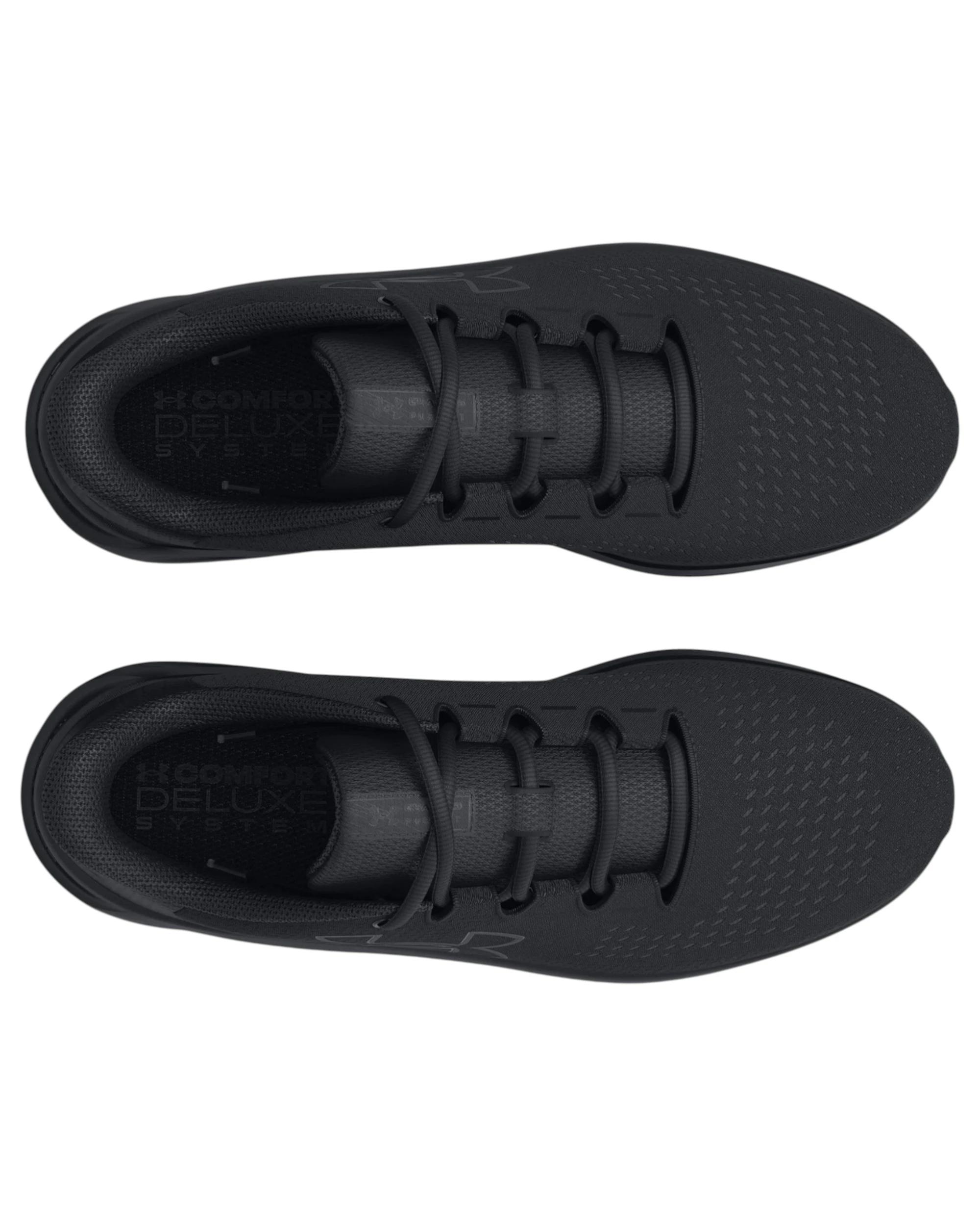 4 Under Armour Mens Charged Pursuit 3 Triple Black Athletic Shoes BLACK, 4 of 5