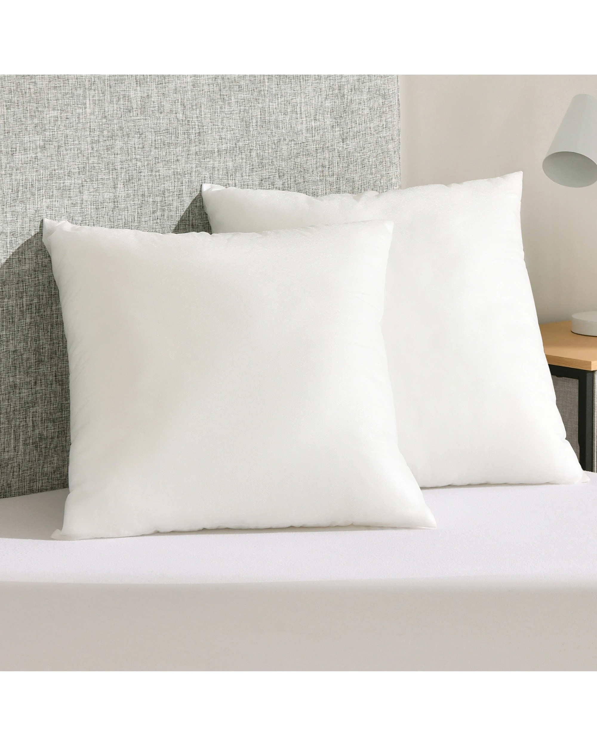 9 Dreamaker Square Cushion Insert Polyester Fill Twin Pack 50x50cm - White, 9 of 9