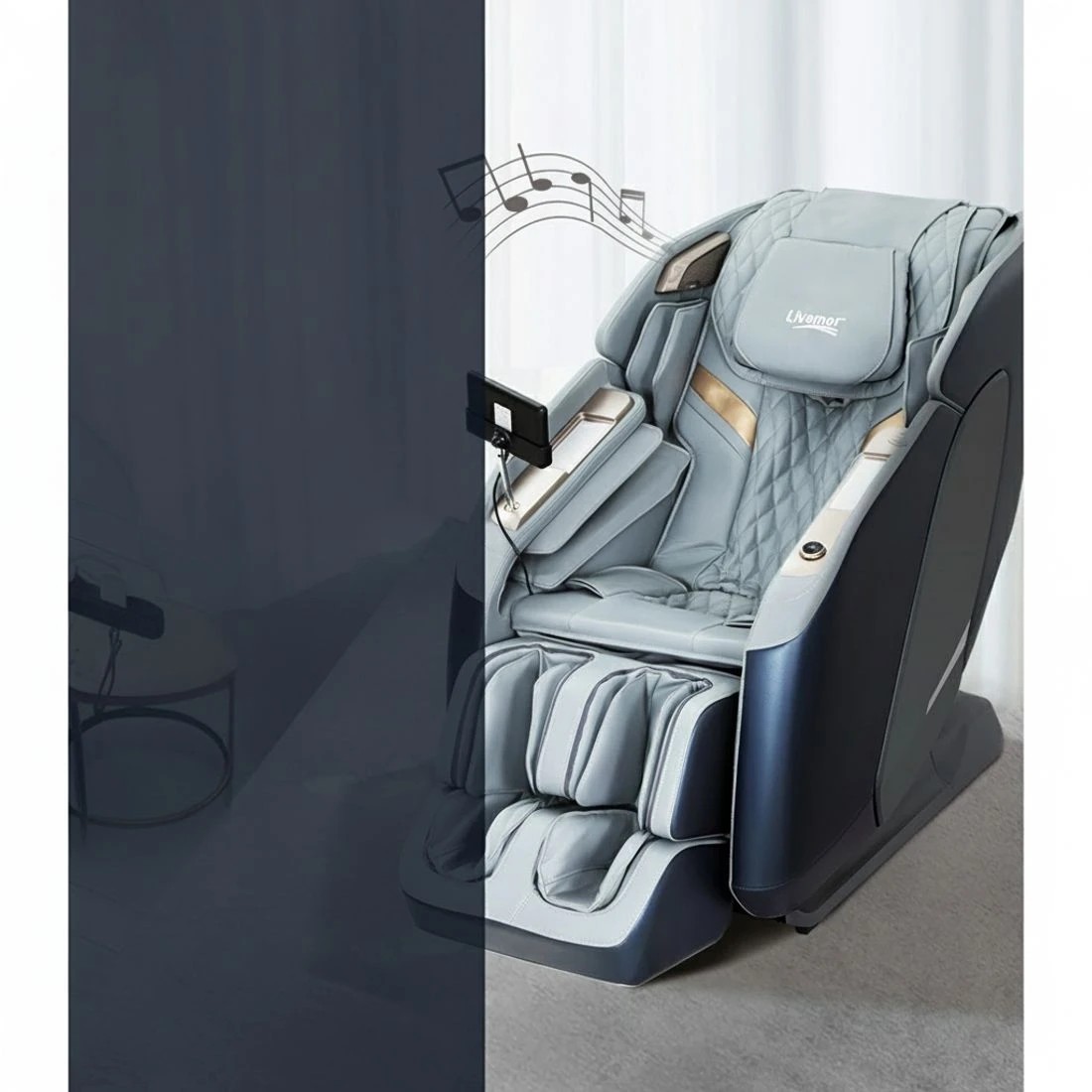 5 Livemor 4D Massage Chair Electric Recliner Double Core Mechanism Massager Melisa - Multi, 5 of 7