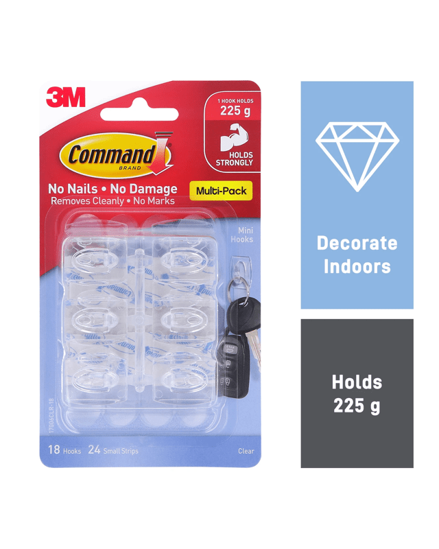 18 Pack 3M Command Mini H