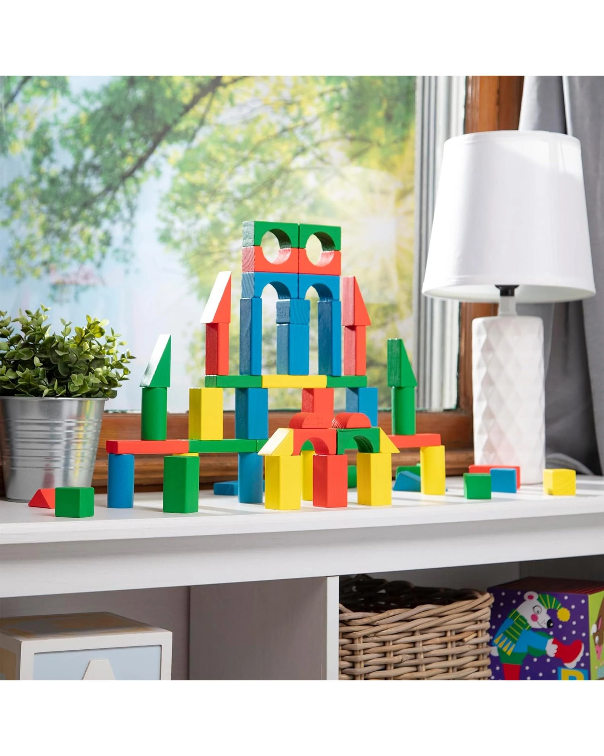 5 Melissa and Doug 100 Wooden Blocks Set, 5 of 5