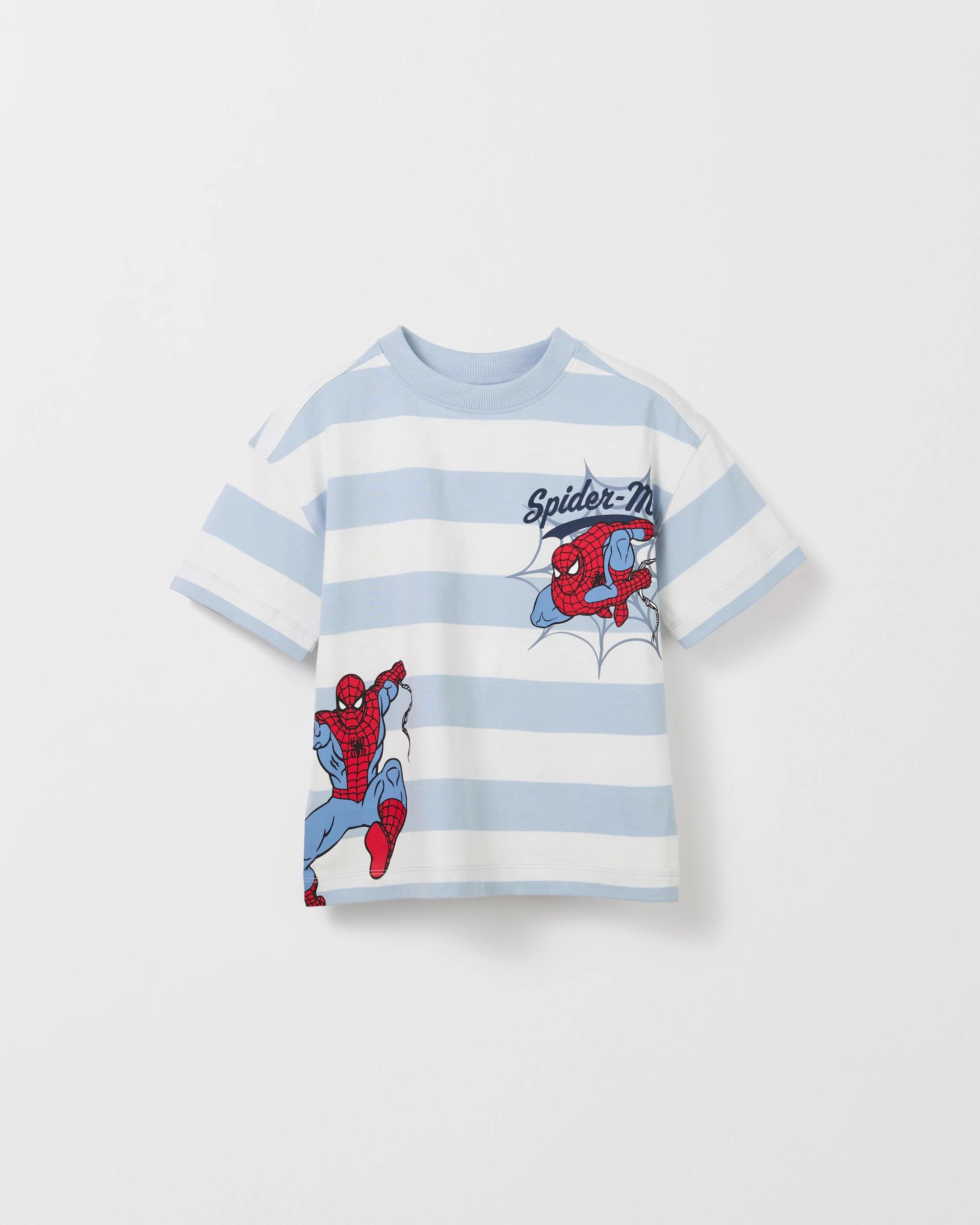 1 Disney Marvel Spider-Man Australian Cotton Oversized T-Shirt CREAM, 1 of 2