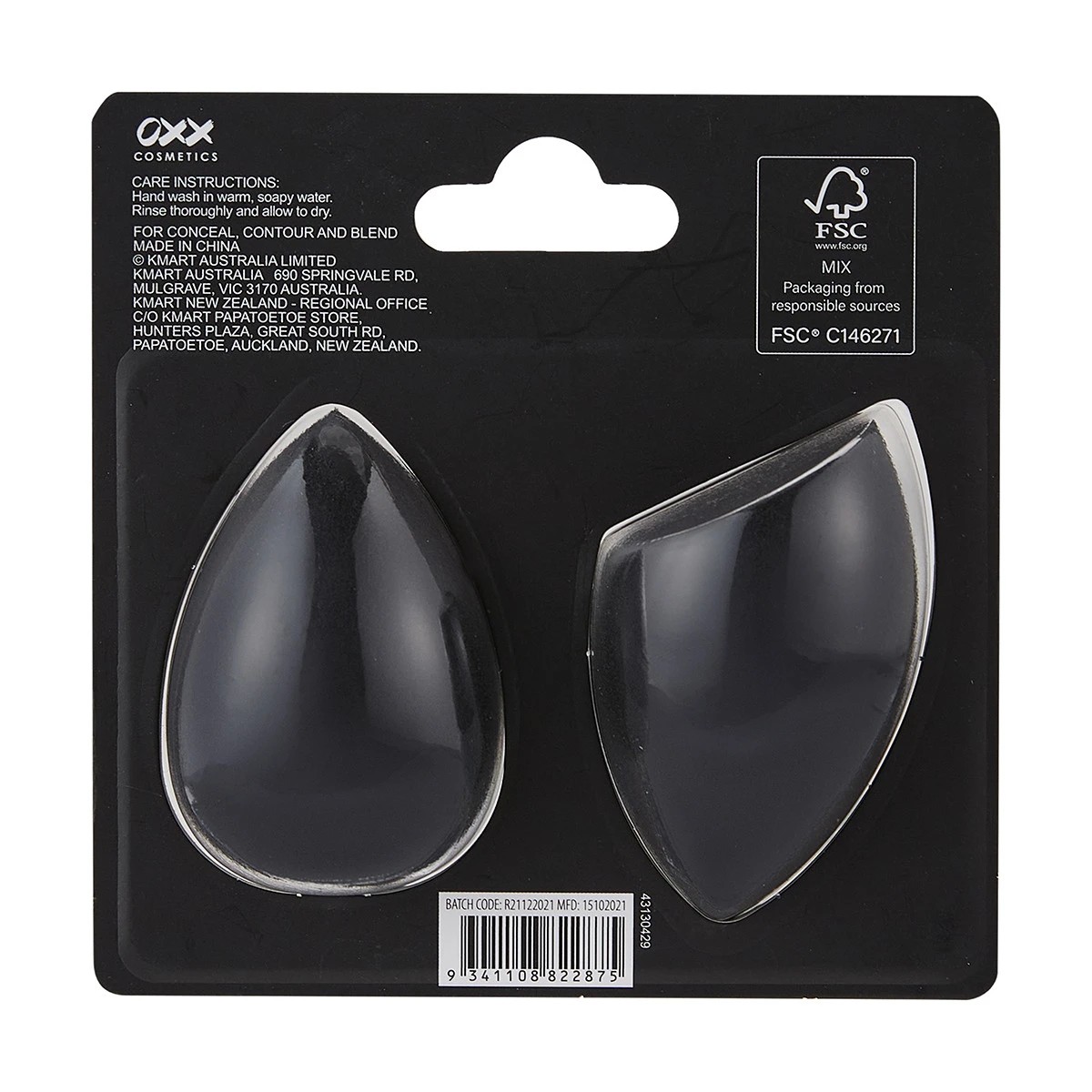 7 OXX Cosmetics 2 Pack Blender Sponge - Black, 7 of 7