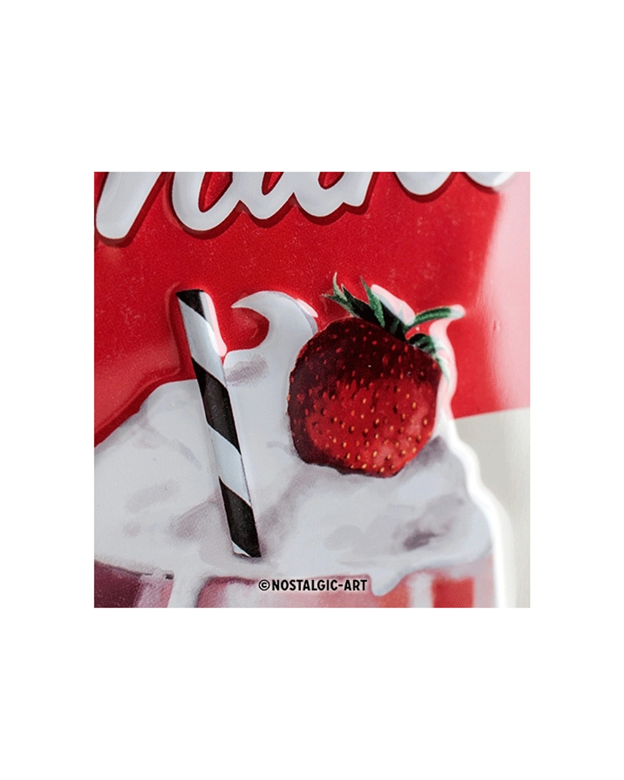 2 Nostalgic-Art Medium 20x30cm Metal Wall Art Sign Plaque - Milkshake - Multi, 2 of 4