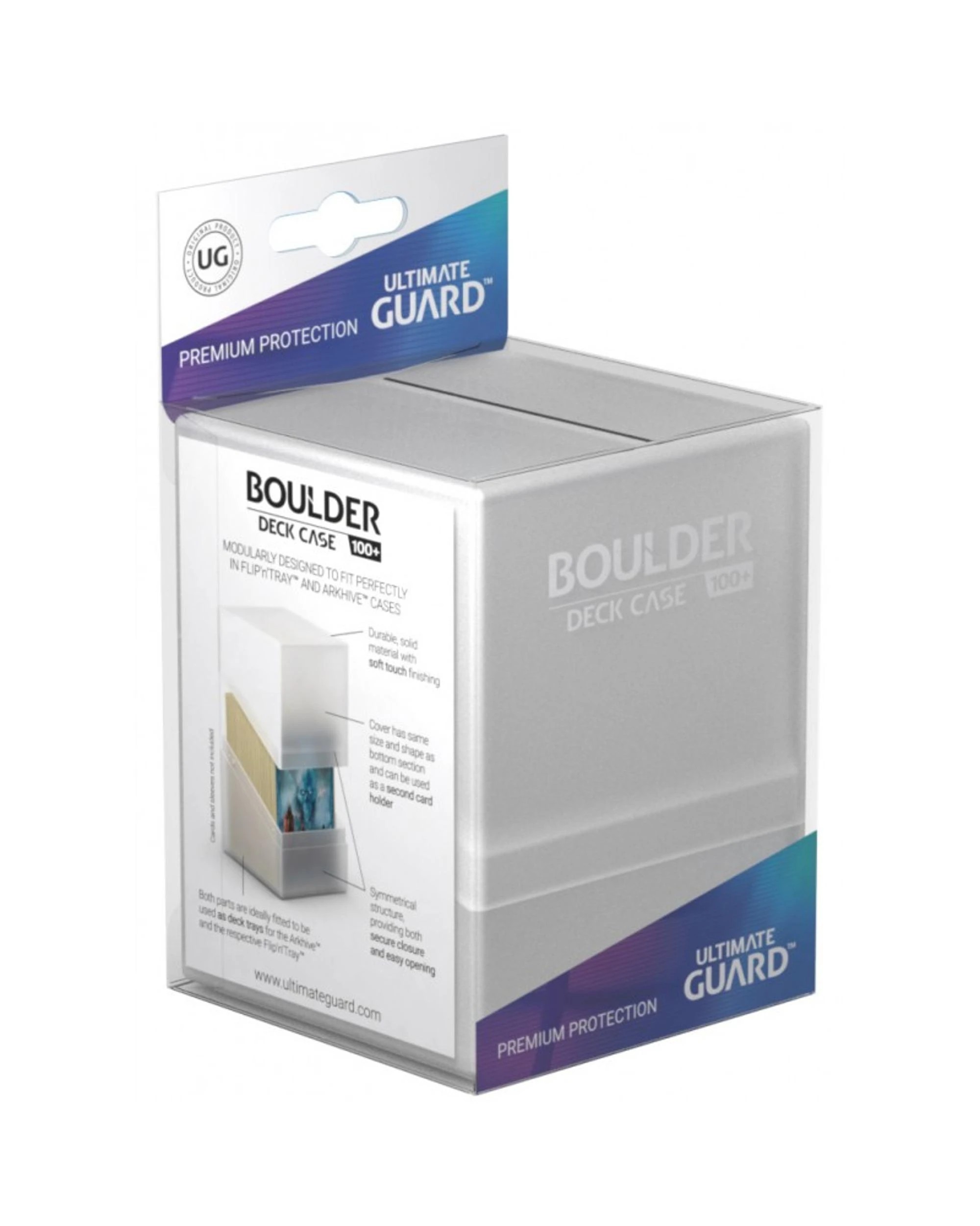 6 Ultimate Guard Boulder 100+ Deck Case - Frosted, 6 of 6