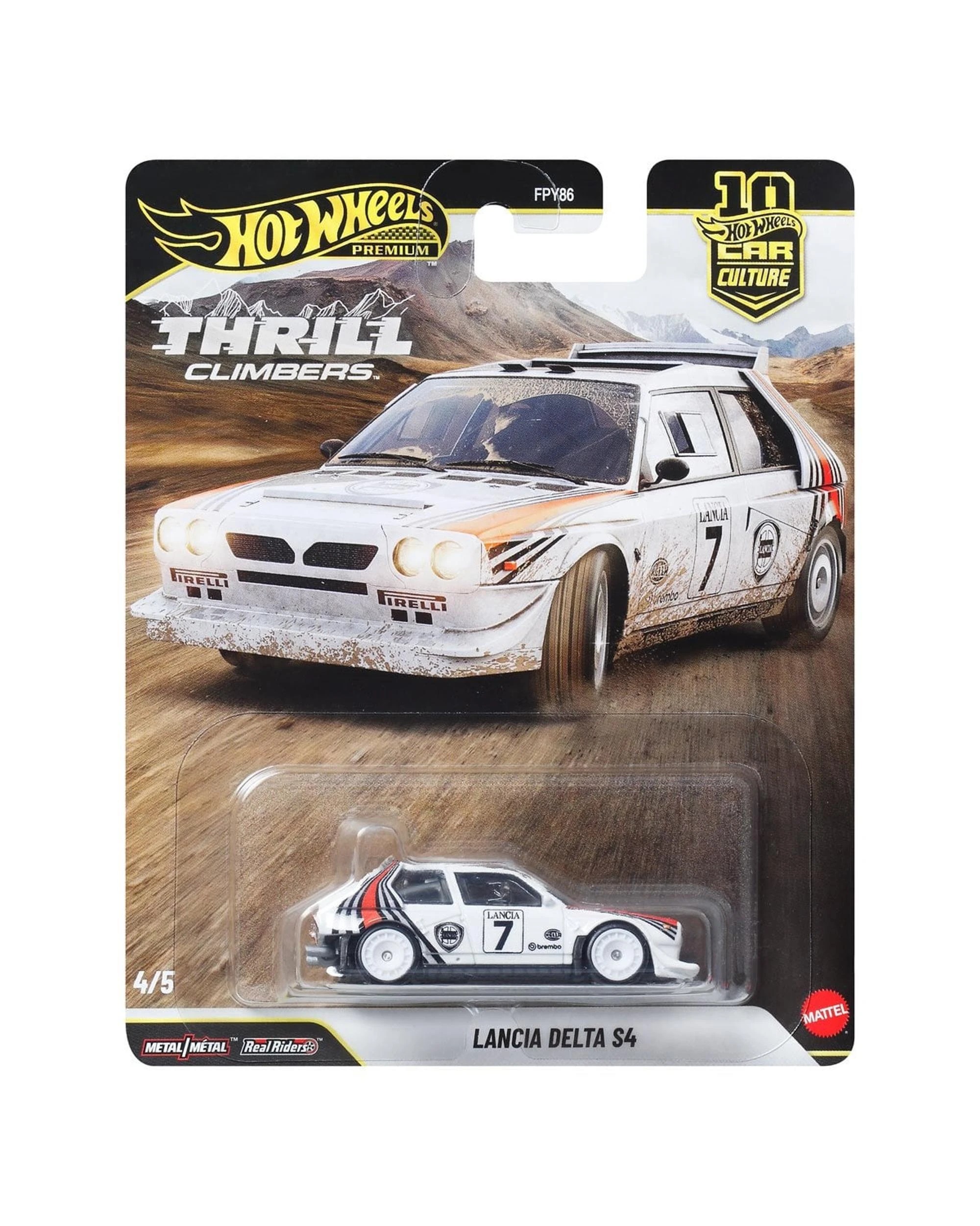 1 Hot Wheels Premium Car Culture Thrill Climbers Lancia Delta S4 Diecast Vehicle, 1 of 1