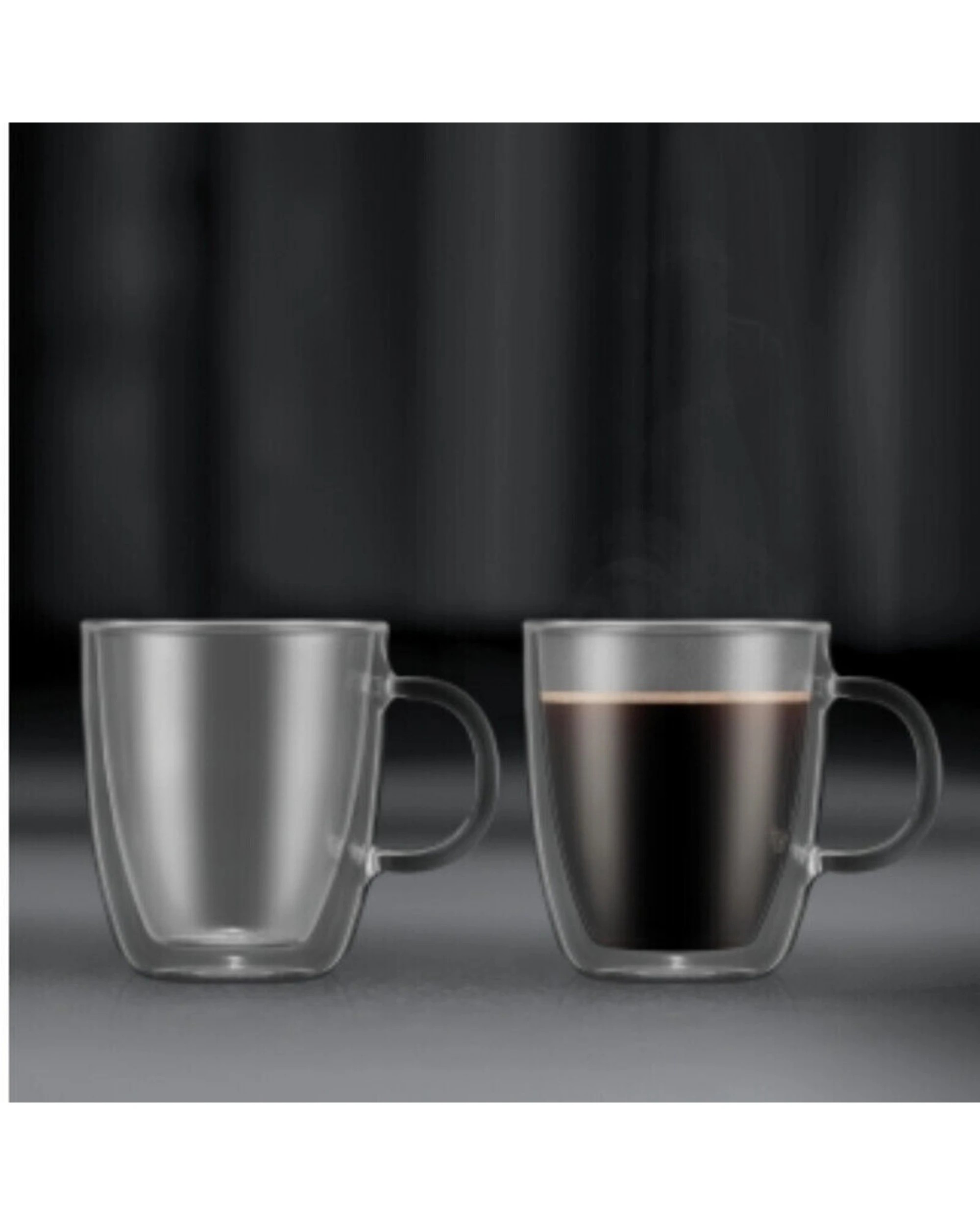 2 Bodum Bistro Double Wall 450ml Mug 6 Piece Set - Clear, 2 of 4