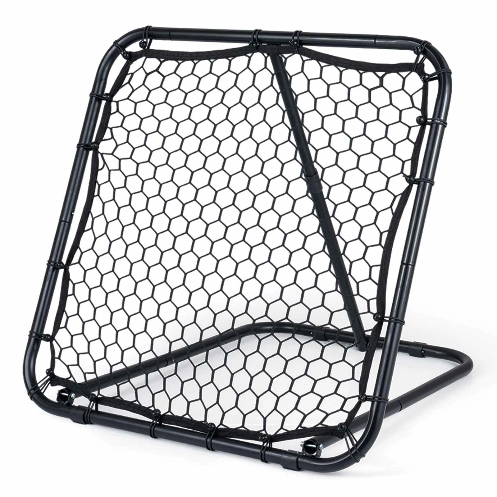 1 Costway 101x101cm Football Rebounder Kickback Rebound Net w/7 Adjustable Angle, 1 of 8