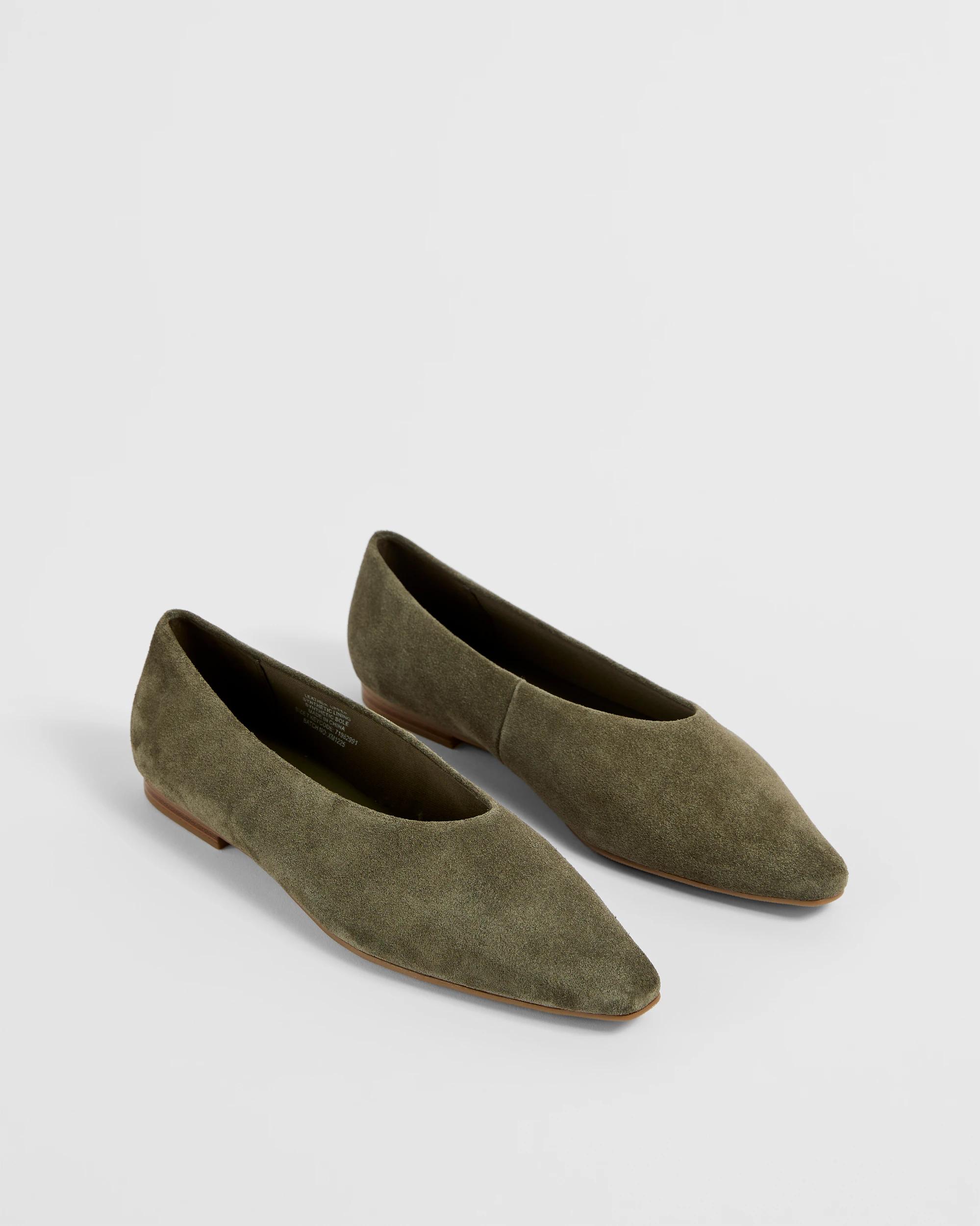 2 Target Woman Genuine Leather High Vamp Ballet Flat - Luna KHAKI, 2 of 3