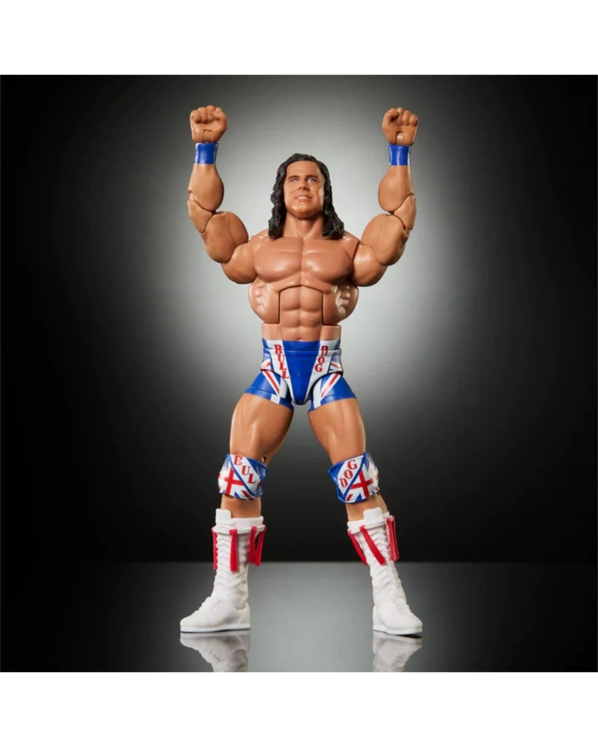 4 WWE Elite Legends Collection Series 29 British Bulldog Action Figure, 4 of 7