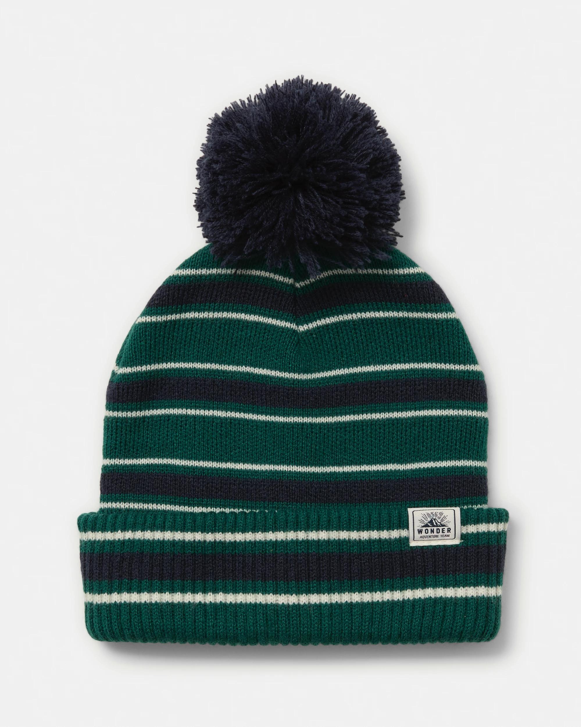 1 Beanie Grn Strp, 1 of 3