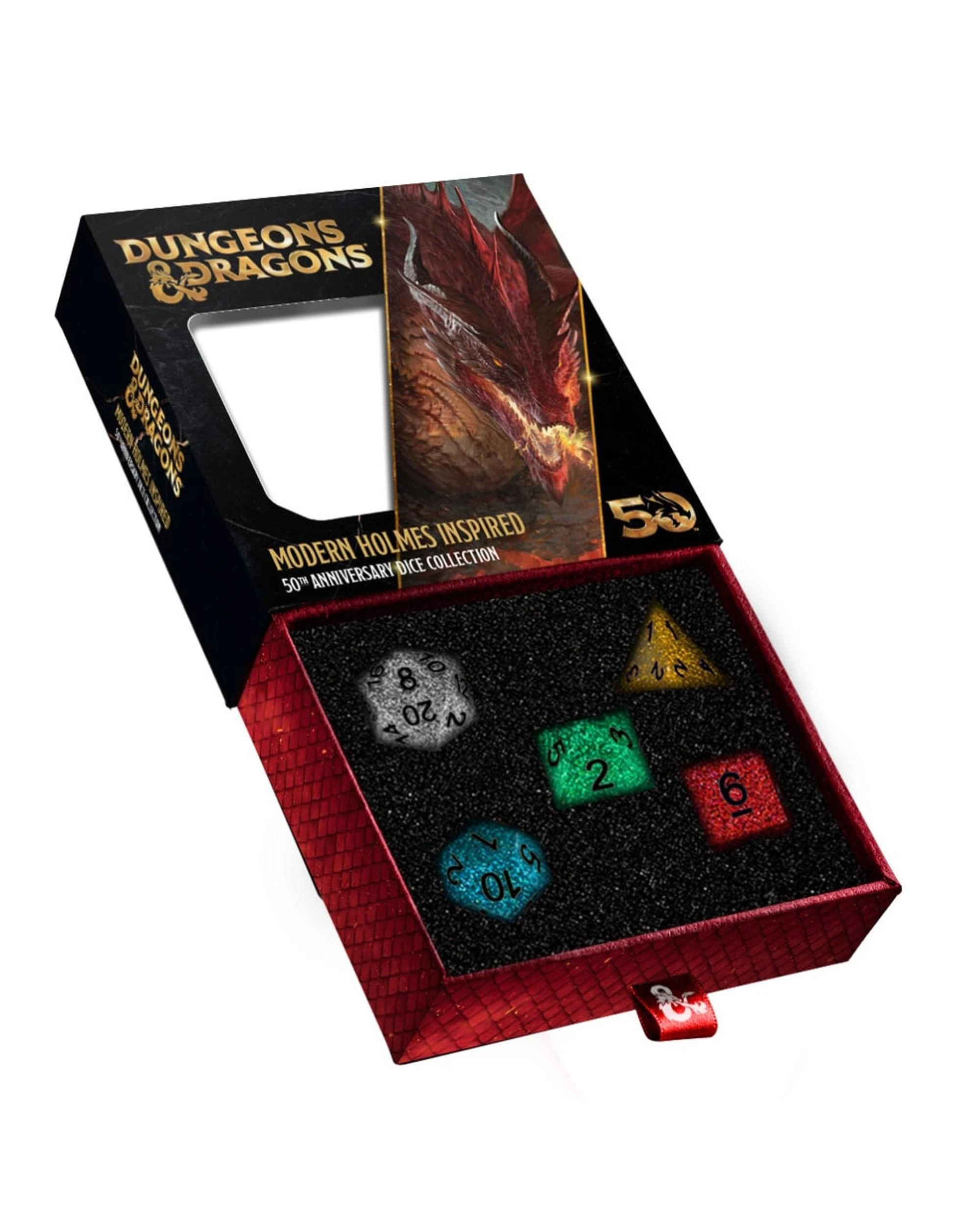 1 Dungeons and Dragons 50th Anniversary Modern Holmes Inspired Dice Set, 1 of 1