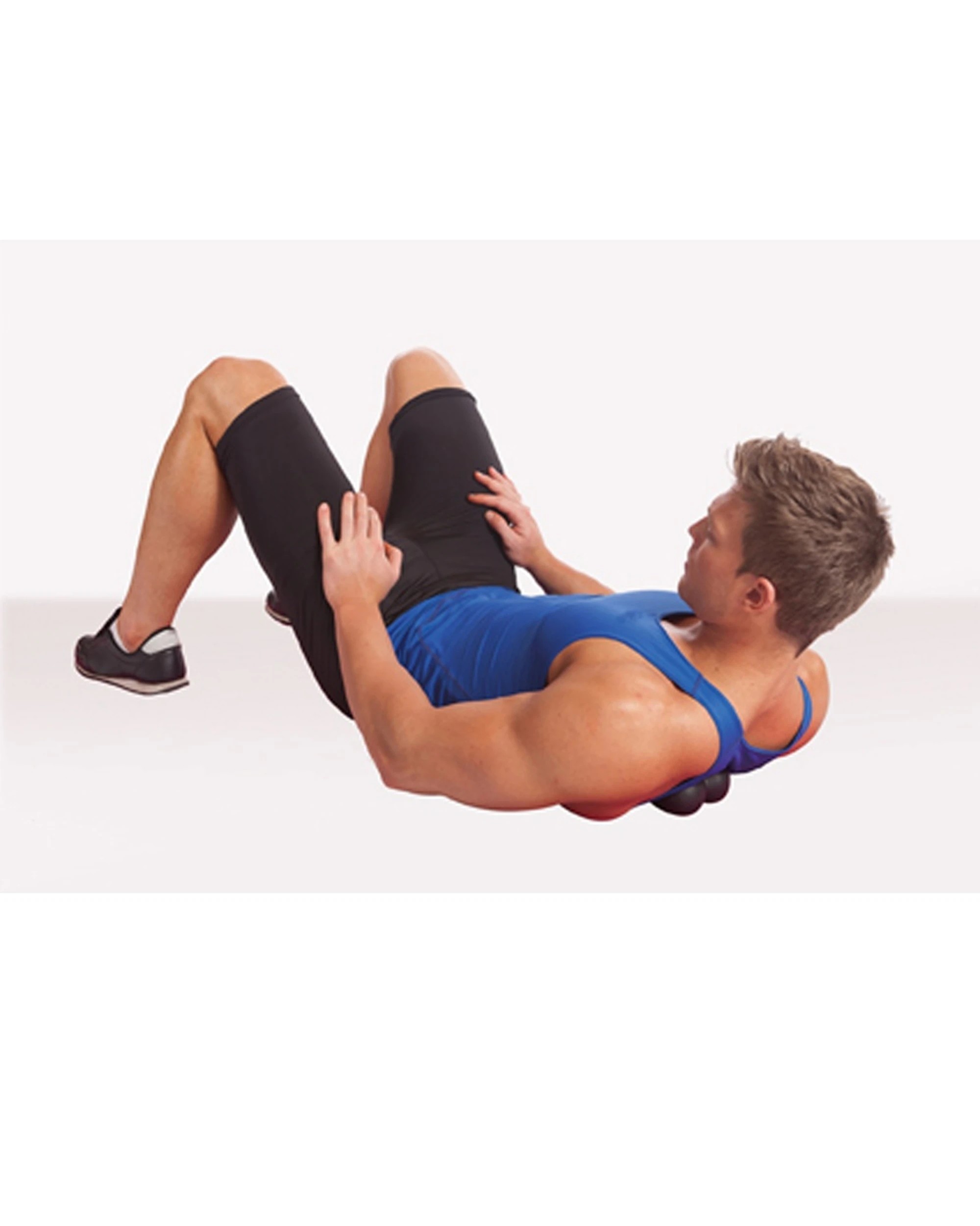 3 Body Sculpture Massage Roller Ergonomic Foam Design Back & Spine Support - Black, 3 of 5