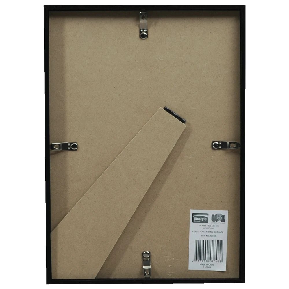 4 A4 Certificate Frame Black, 4 of 4
