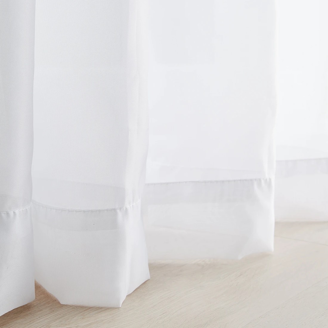 5 Biscay Voile Rod Pocket Curtain - 300cm x 213cm, 5 of 6