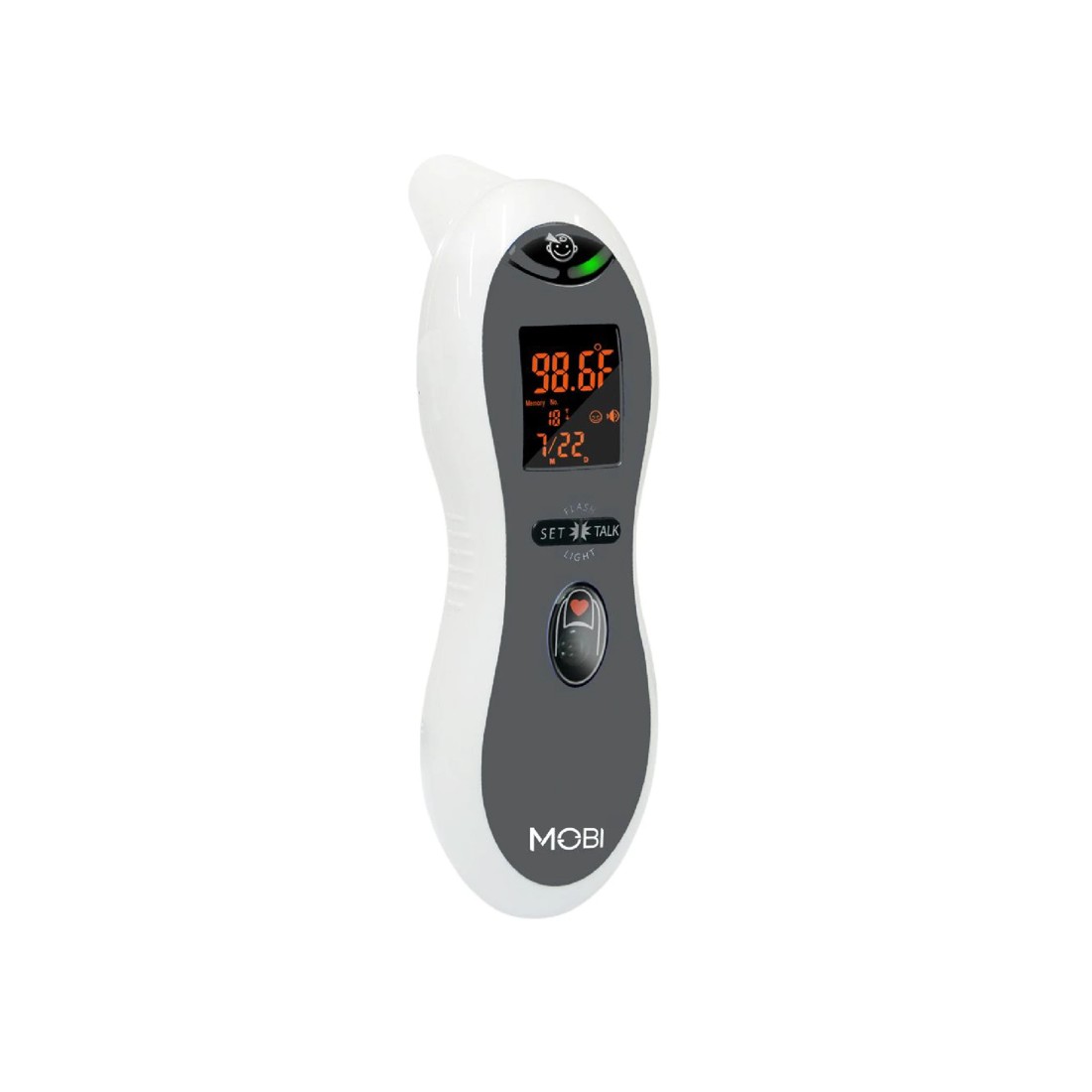1 Mobi 2-in-1 Digital Baby Thermometer & Fingertip Pulse Reader — White
 - White, 1 of 1