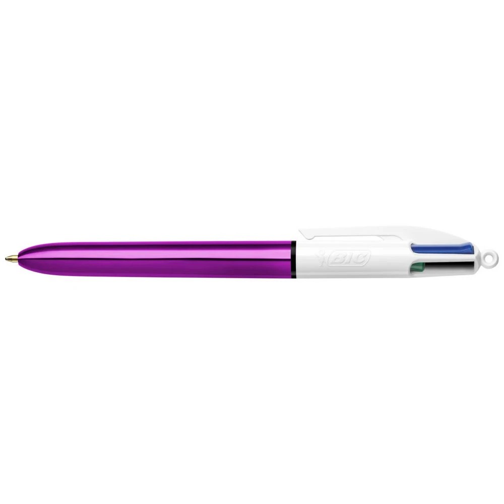 1 BIC 4 Colours Shine Ballpoint Pen Purple, 1 of 6