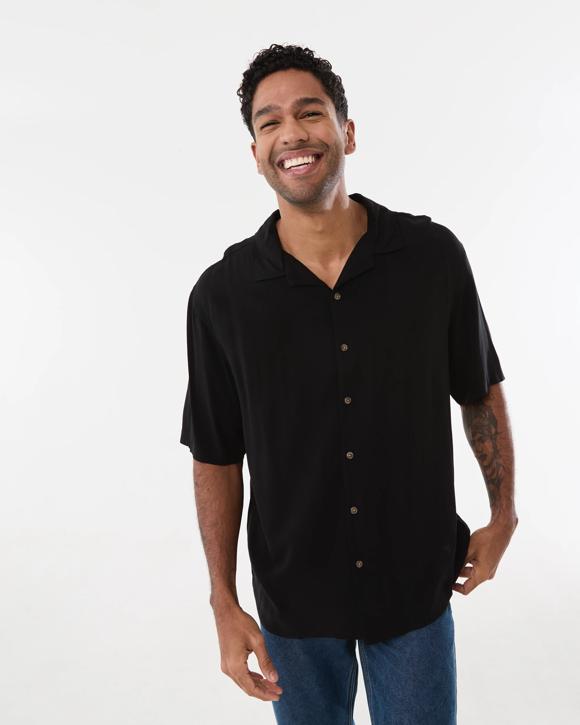 Short Sleeve Plain Resort Shirt