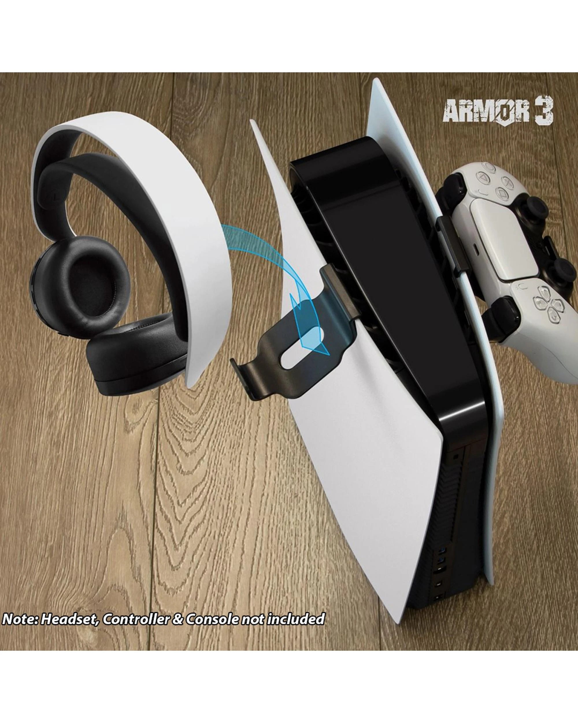 5 Armor3 Console Controller and Headset Controller 2 Pack - Black, 5 of 5