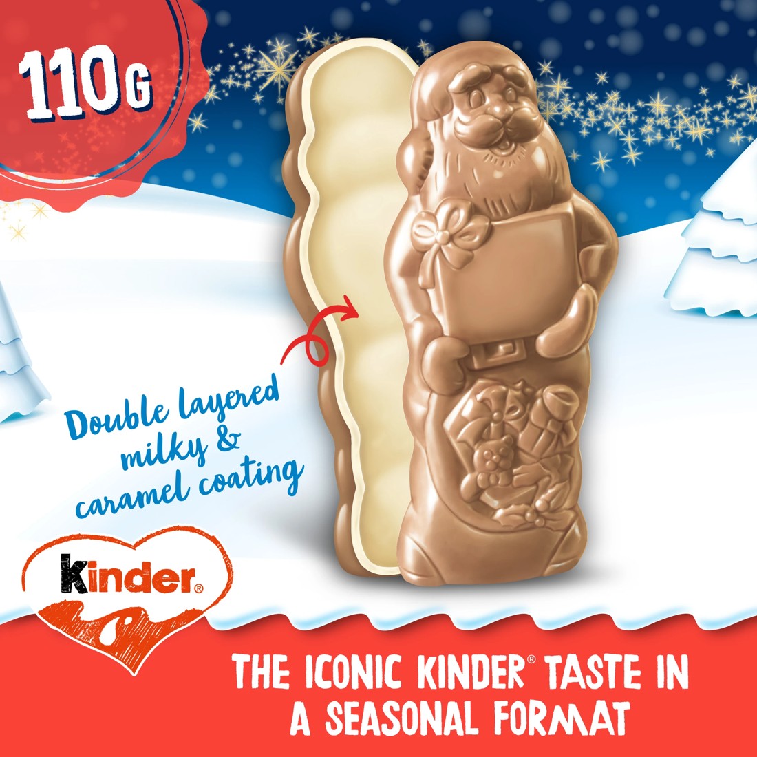 3 Kinder Milky Caramel 110g, 3 of 5