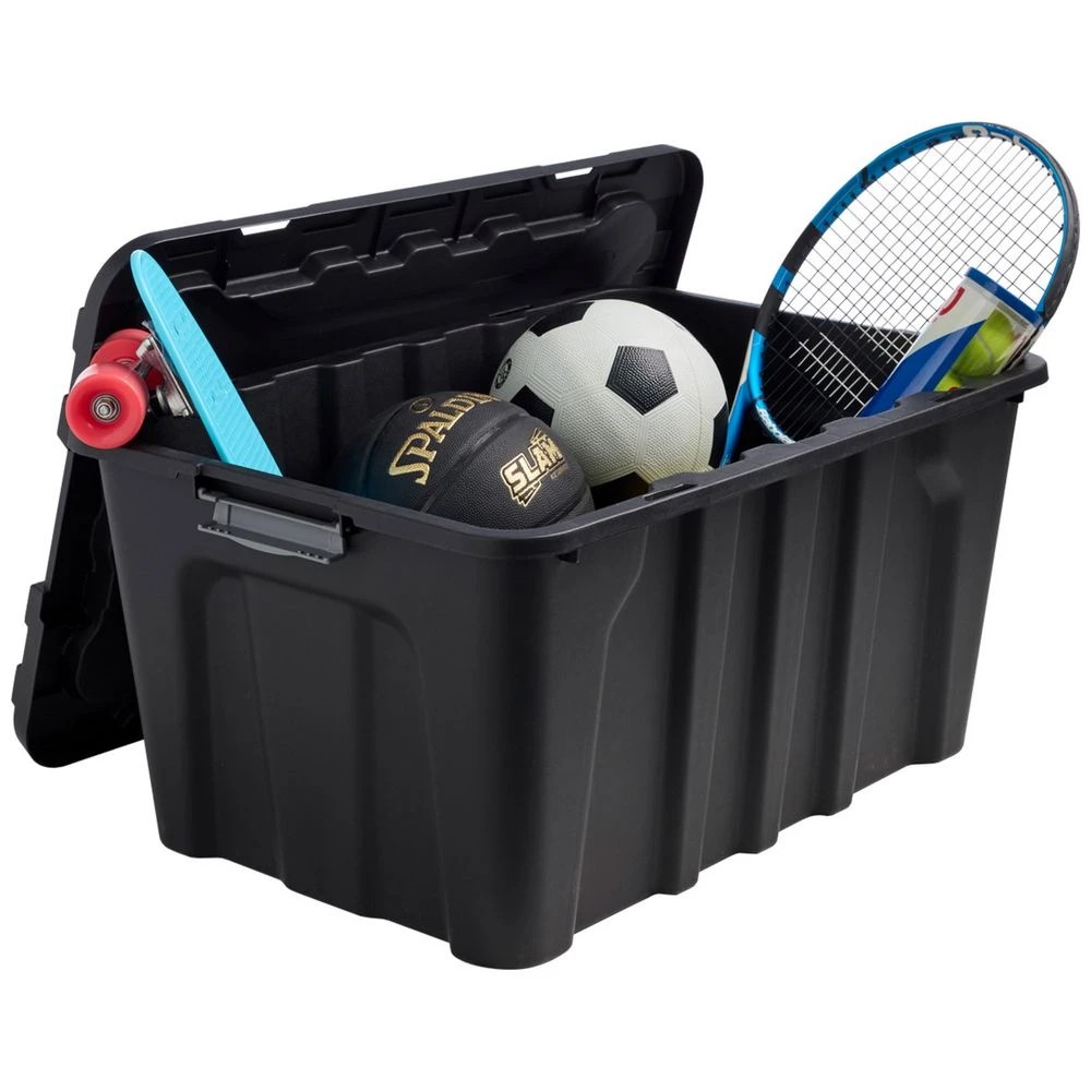 4 J.Burrows 100L Heavy Duty Storage Container Black, 4 of 5