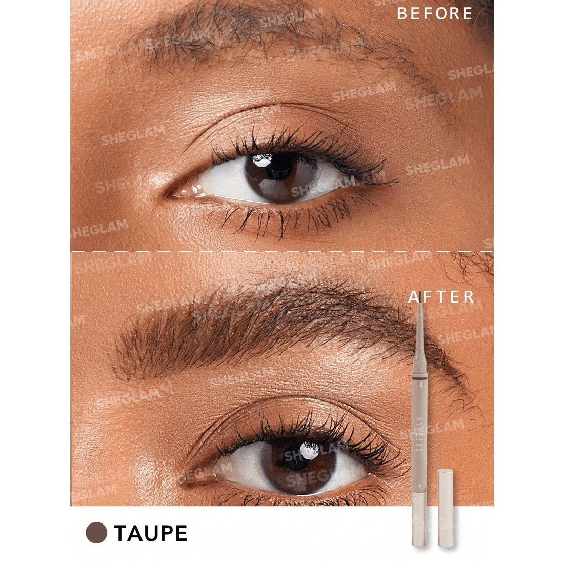 2 SHEGLAM Brows on Demand 2-in-1 Brow Pencil - Taupe, 2 of 5