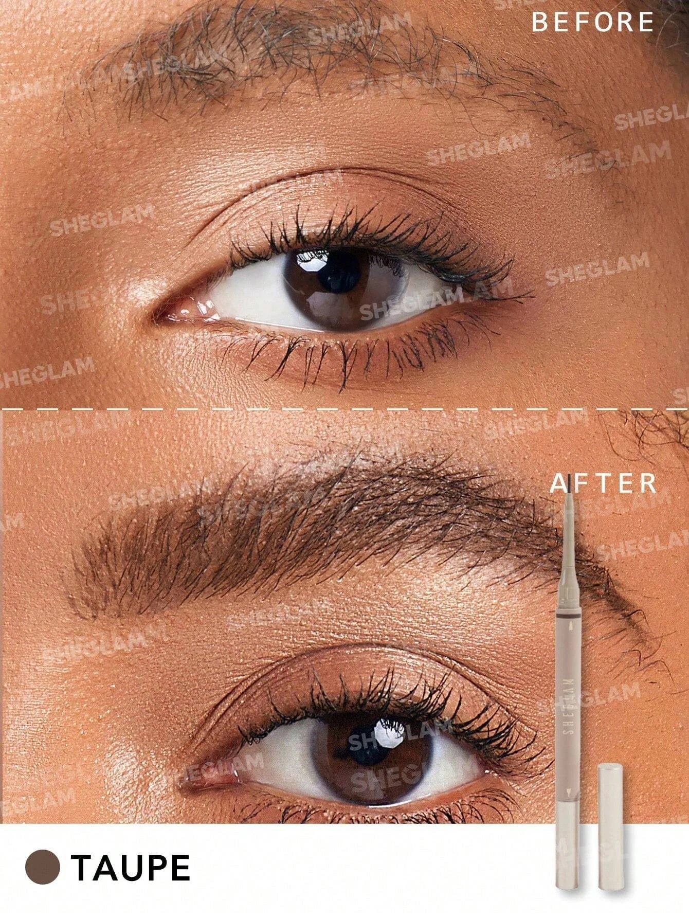 2 SHEGLAM Brows on Demand 2-in-1 Brow Pencil - Taupe, 2 of 5