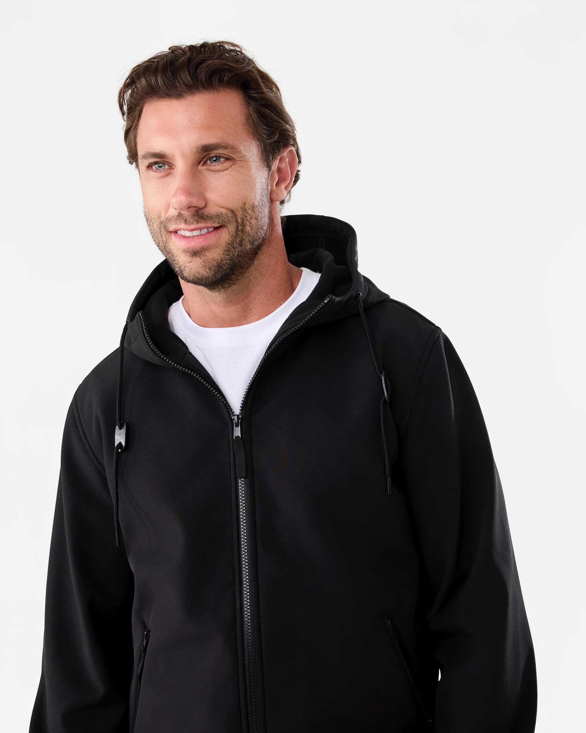 5 Hooded Fleece Lined Jacket Black, 5 of 7