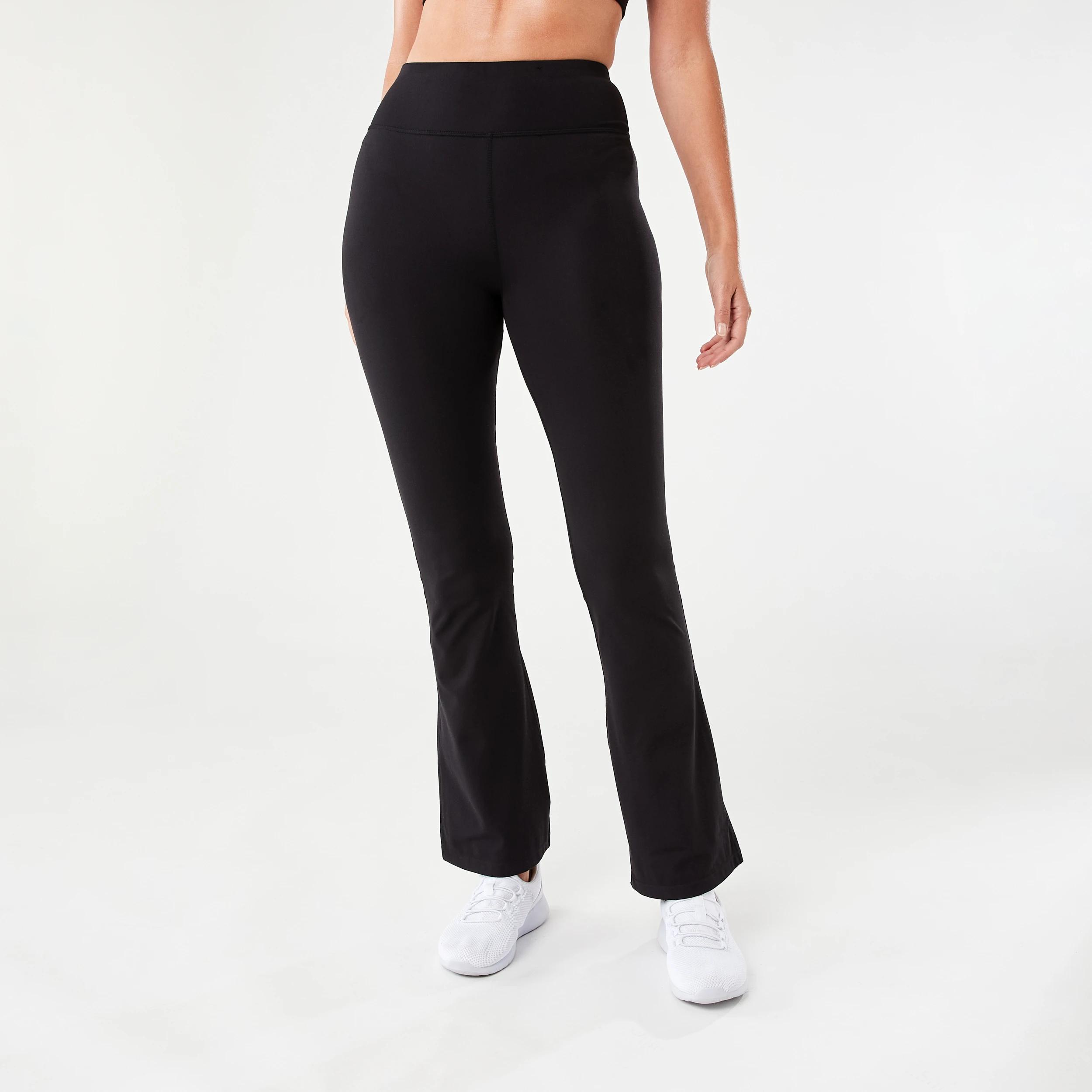 1 Active Womens Flare Leggings BLACK, 1 of 5