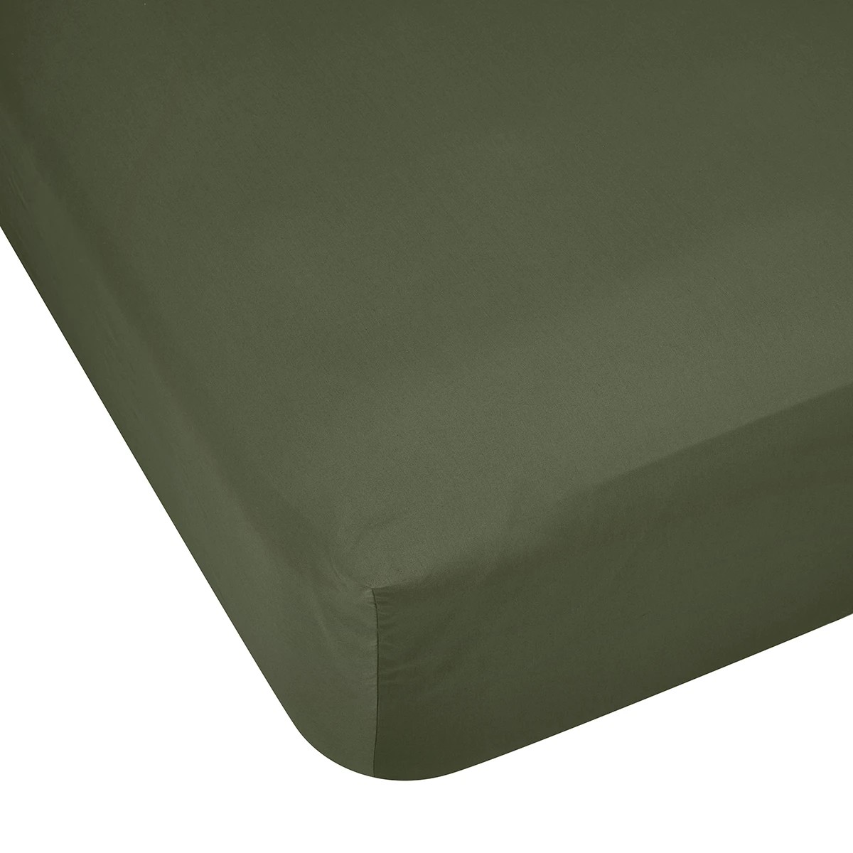 1 500 Thread Count Australian Grown Cotton Fitted Sheet - Queen Bed, Forest, 1 of 4