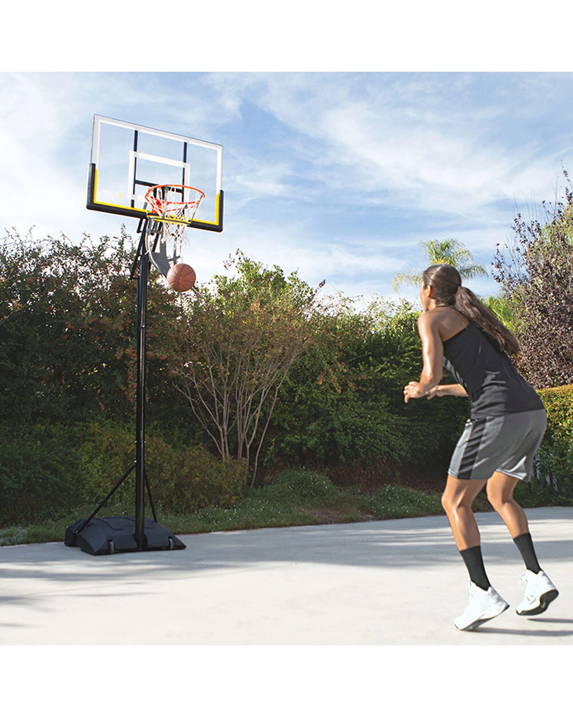 4 Sklz Kick Out 360 Basketball Hoop Rebounder Return System - Grey, 4 of 4