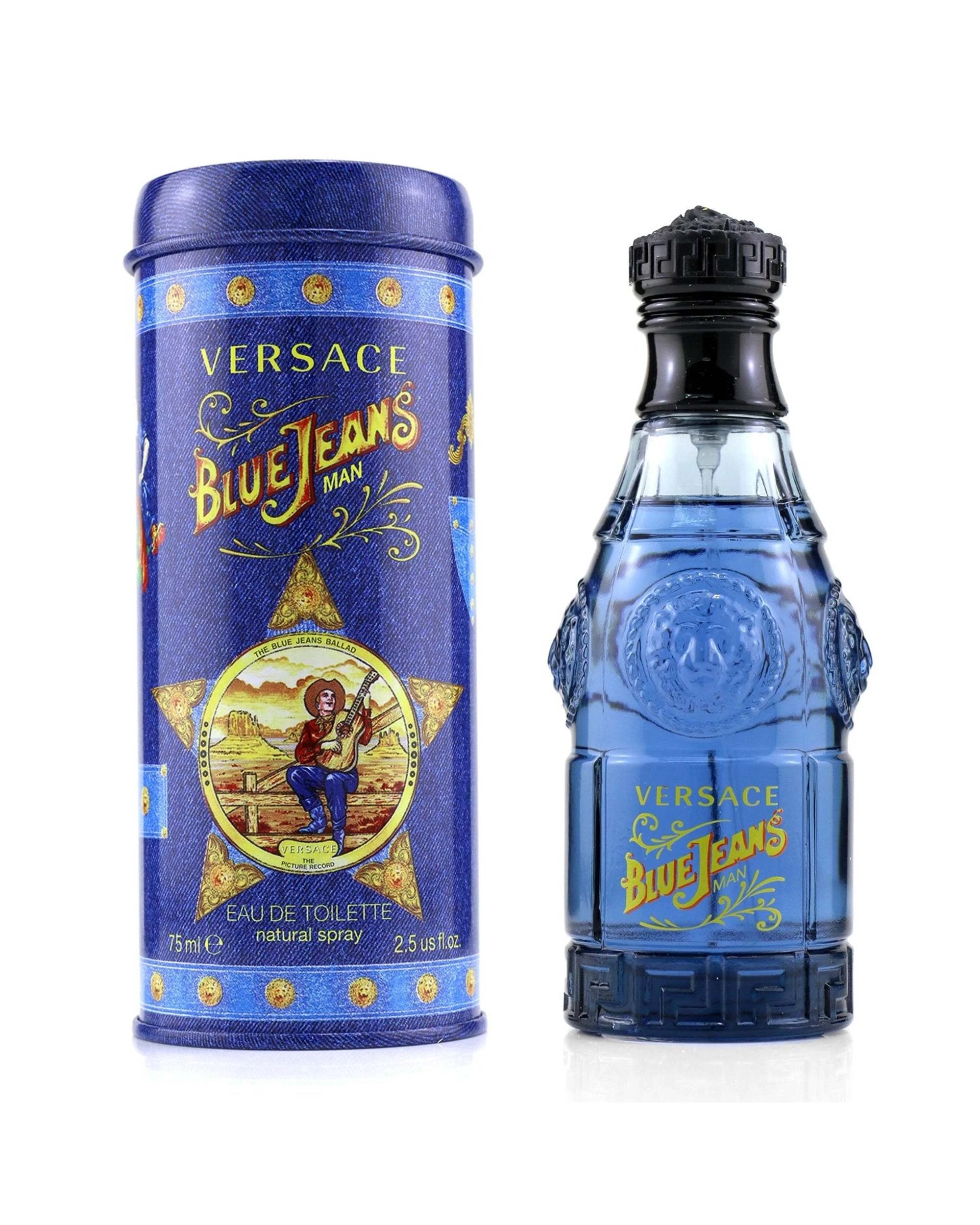 1 Versace Blue Jeans 75ml Eau de Toilette, 1 of 2