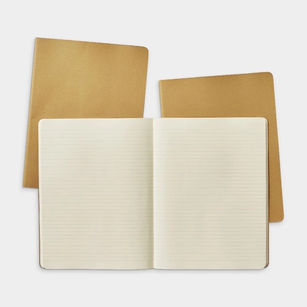 2 Moleskine Cahier Ruled Notebooks Extra Large Kraft 3 Pack, 2 of 3