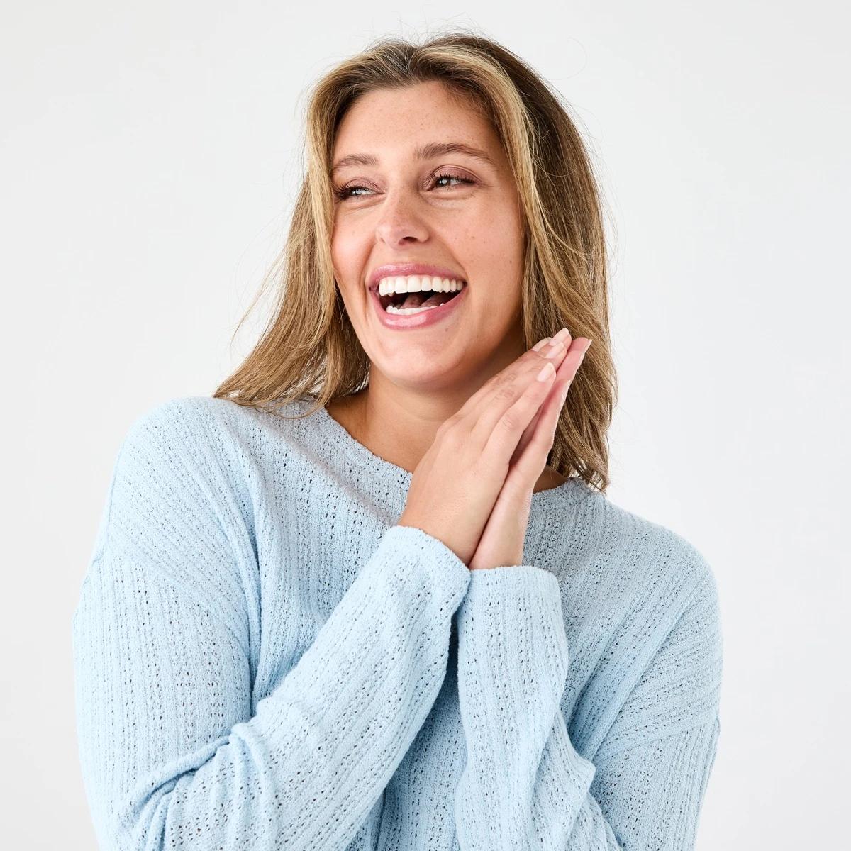 4 Long Sleeve Textured Top Blu Skyway, 4 of 6