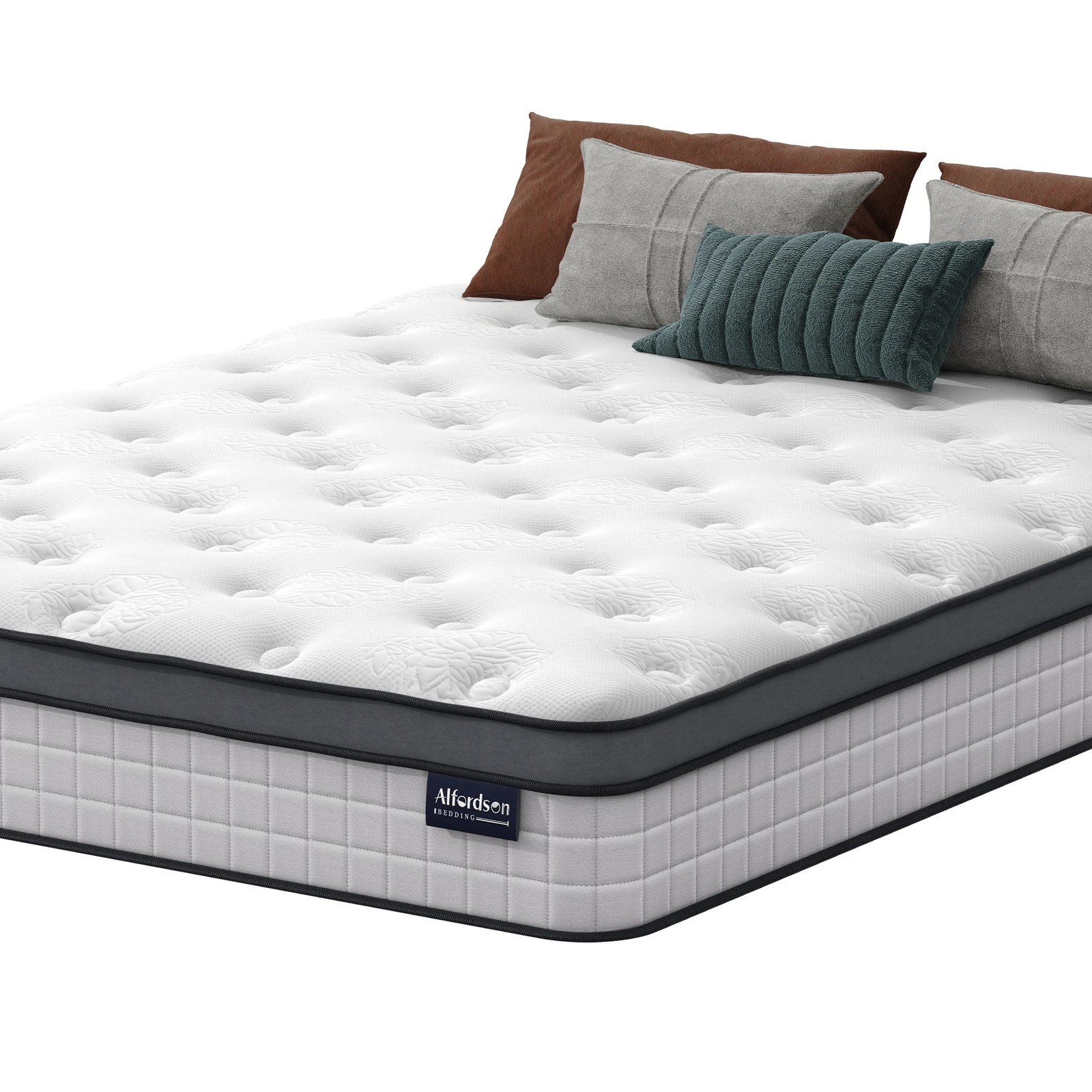 4 Alfordson Mattress 23CM Euro Top Spring Foam Bedding Medium Firm - Queen Bed, 4 of 10