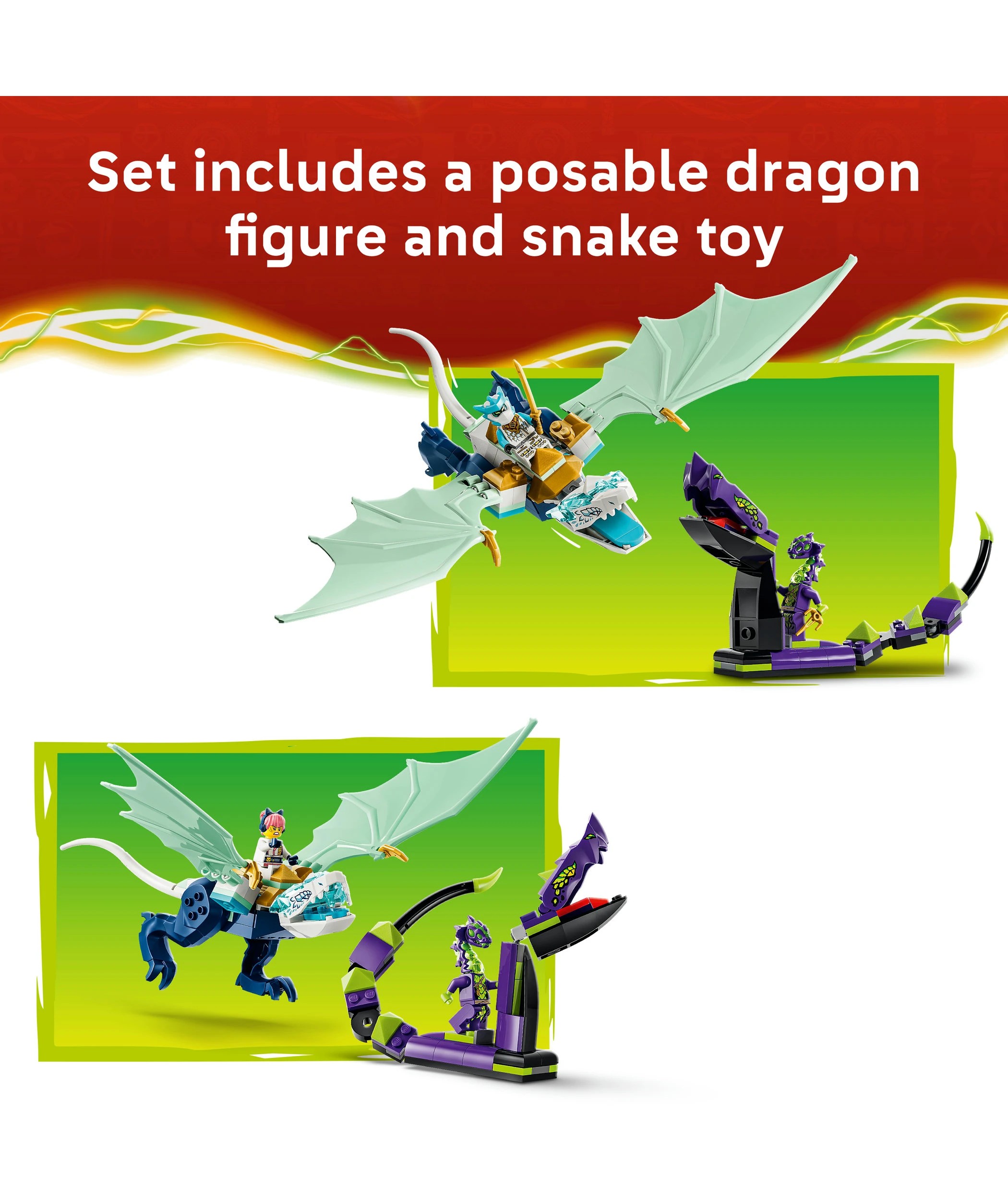 6 LEGO Ninjago Zane's Ice Dragon Battle 71865, 6 of 9