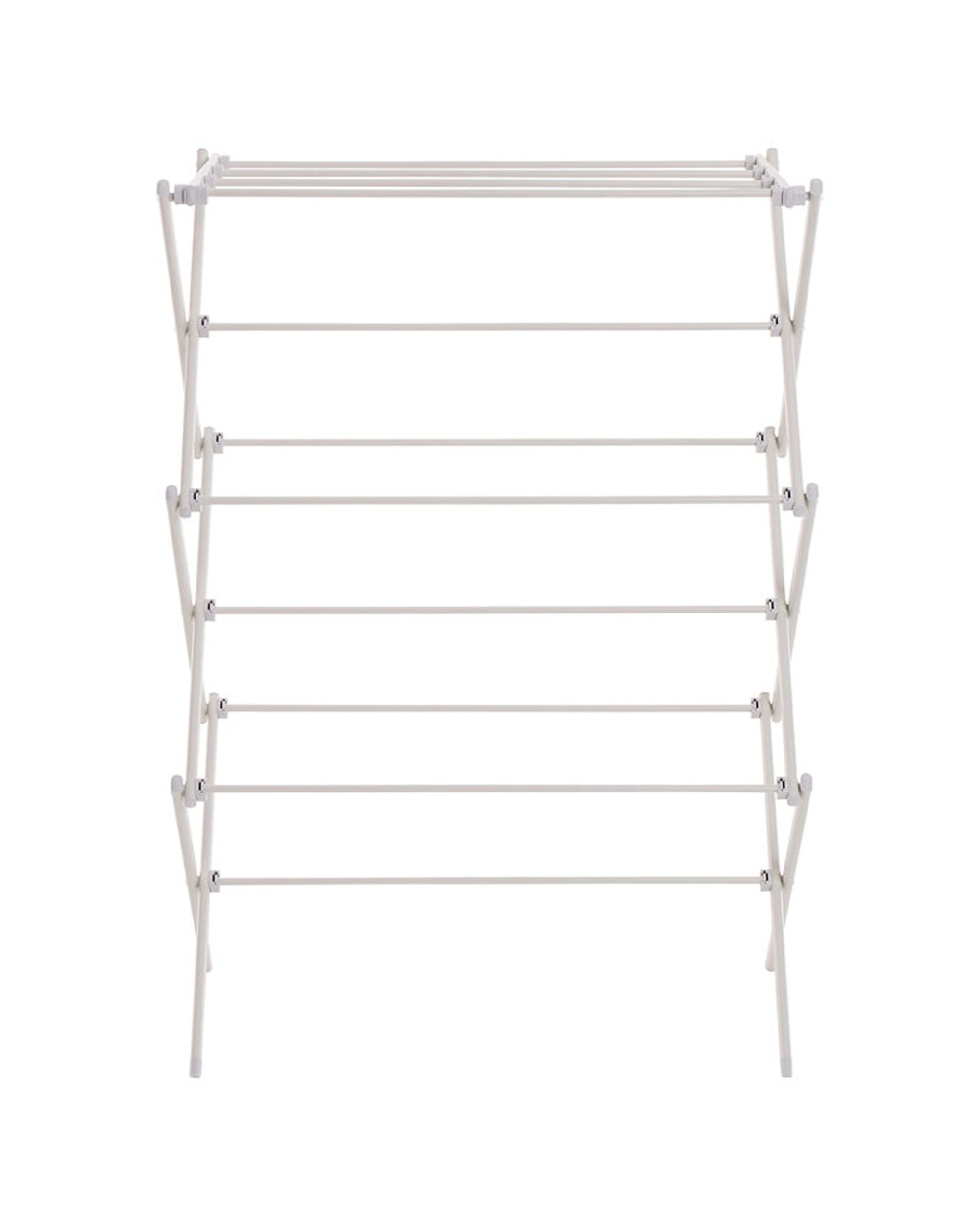 2 Hills 8M Concertina Flat Folded Compact Clothes Airer - Powdercoated Steel
 - plain, 2 of 9