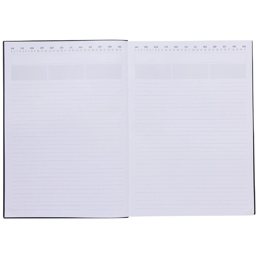 4 Otto A4 Day to Page Urban Undated Diary Charcoal, 4 of 6