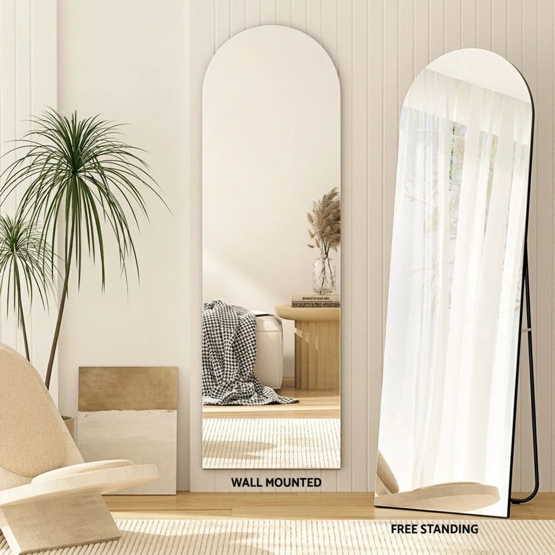 5 Embellir Full-Length Floor Wall Mirrors - Black, 5 of 5