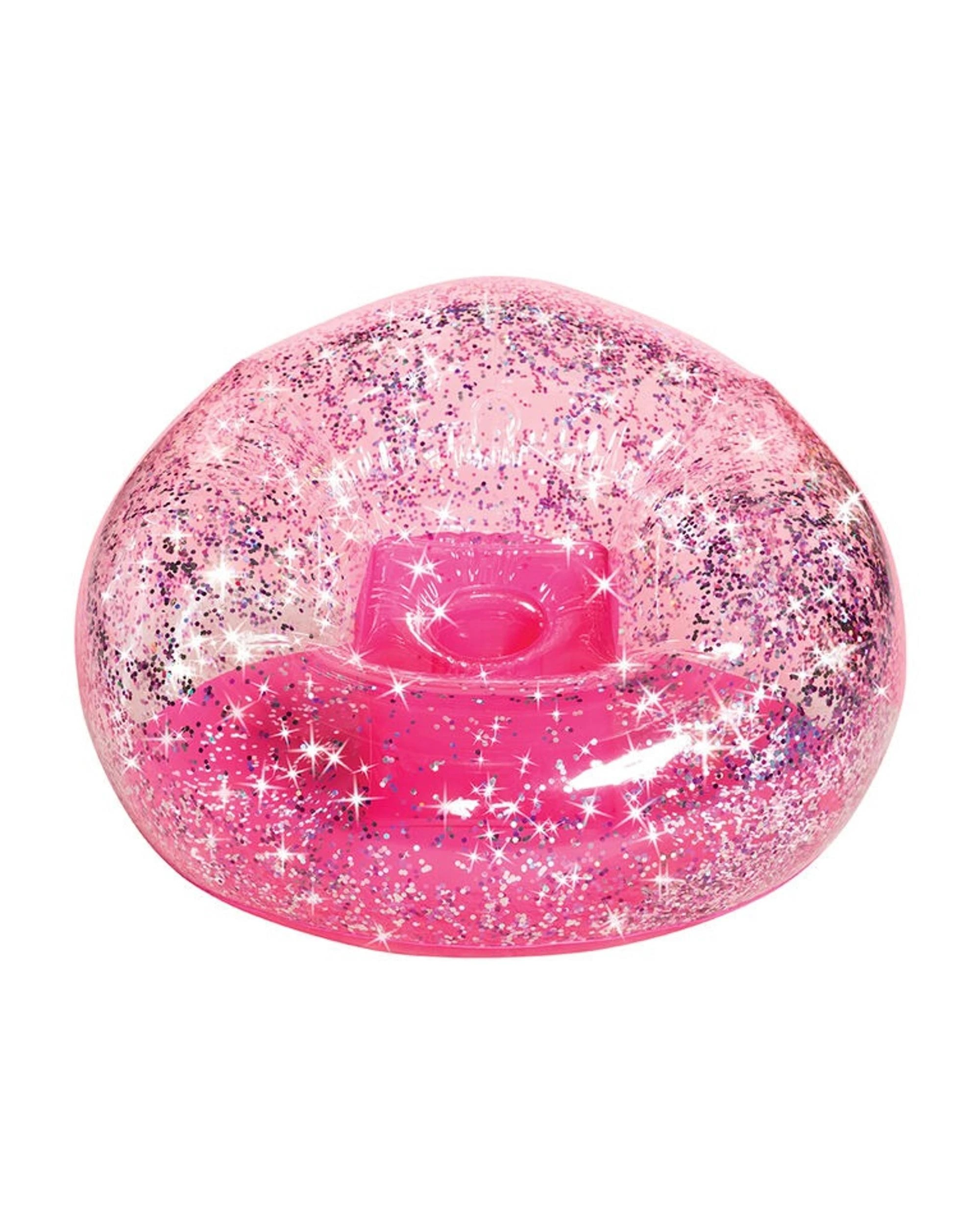 3 3C4G Pink Confetti Glitter Inflatable Chair - Pink, 3 of 3