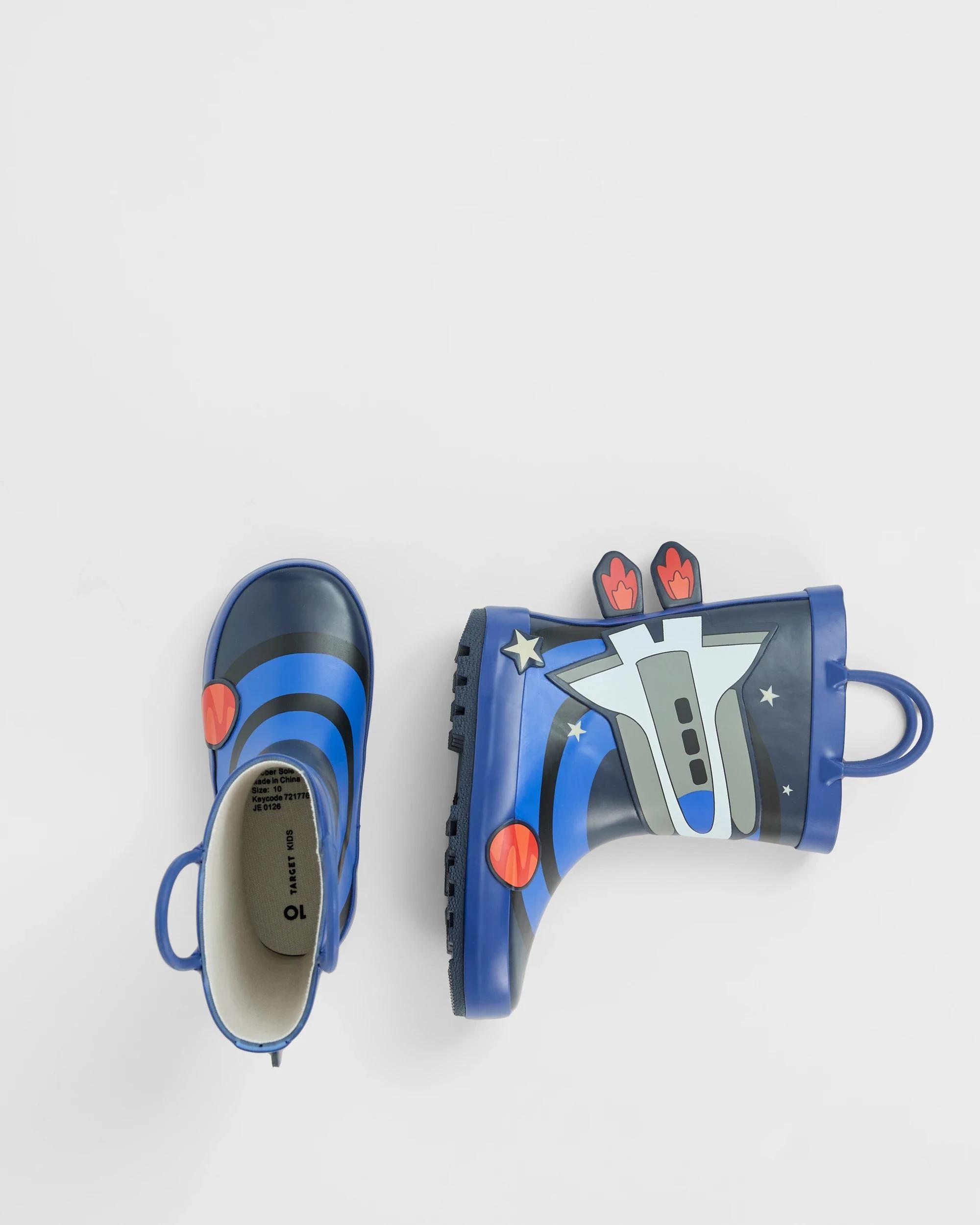 3 Target Kids Novelty Space Rainboot NAVY, 3 of 3