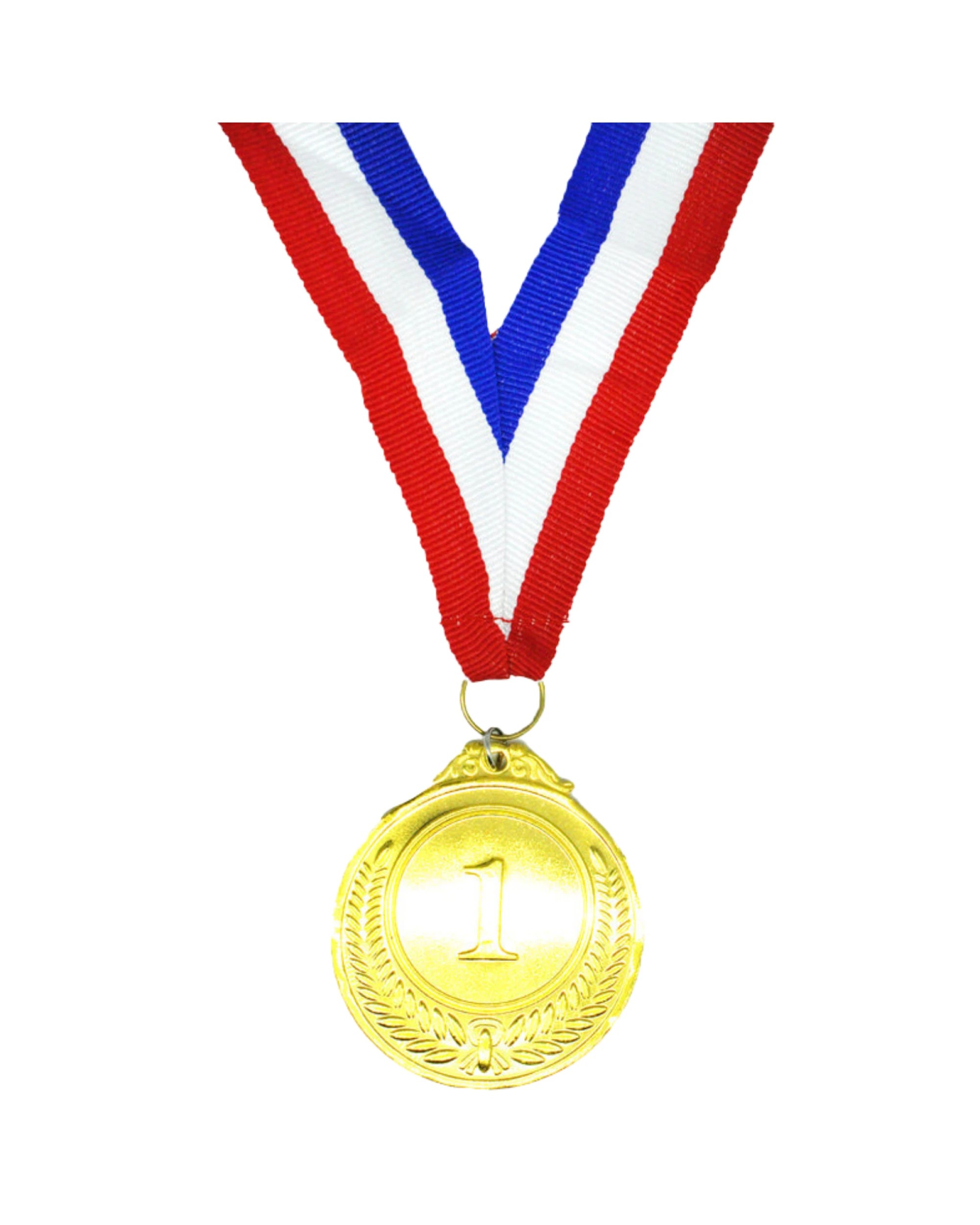 4 BR Costumes Gold Winner Medals with 46cm Ribbon - Set of 12, 4 of 4