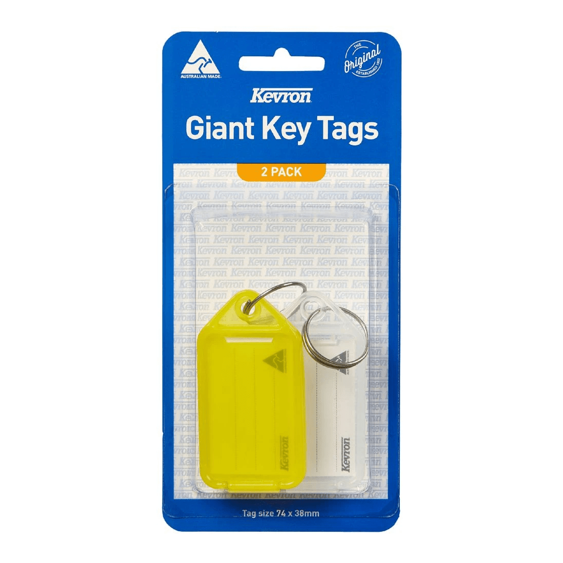 1 Kevron ID30 Giant Fluoro Key Tags 2 Pack, 1 of 1