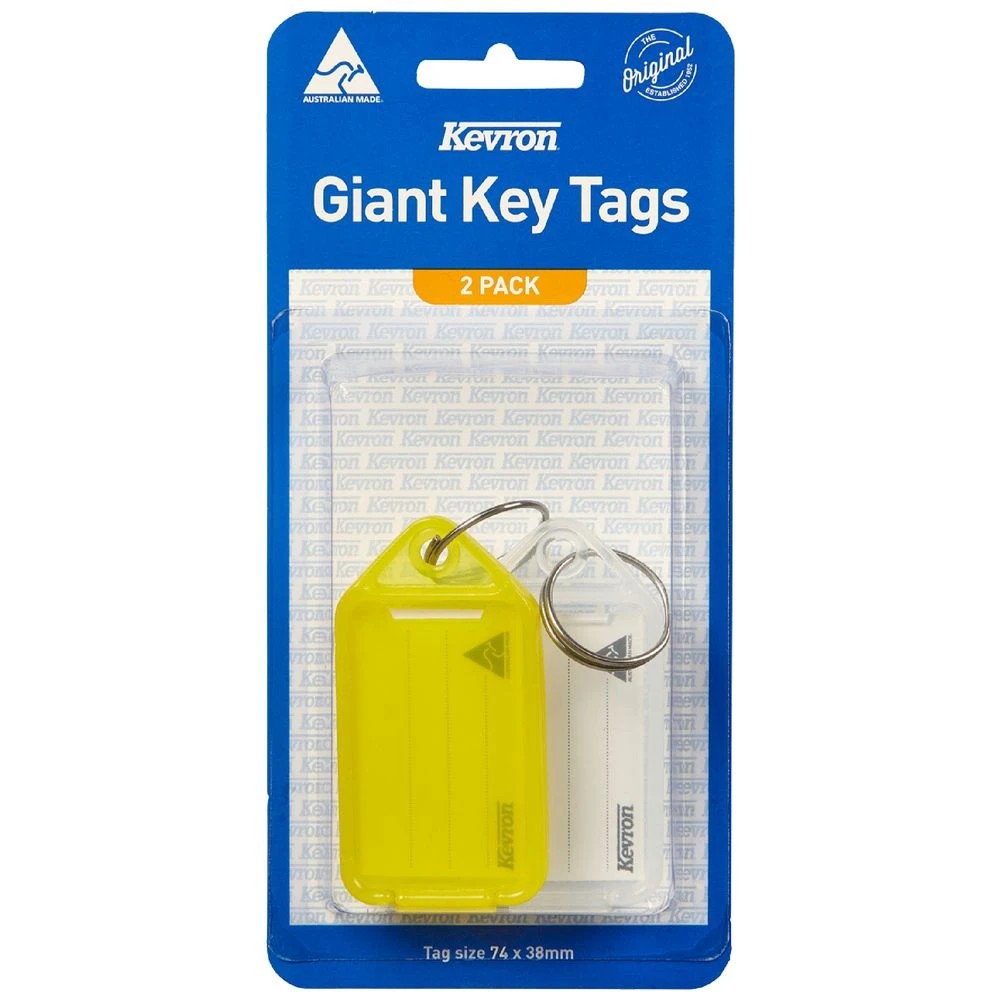 1 Kevron ID30 Giant Fluoro Key Tags 2 Pack, 1 of 1