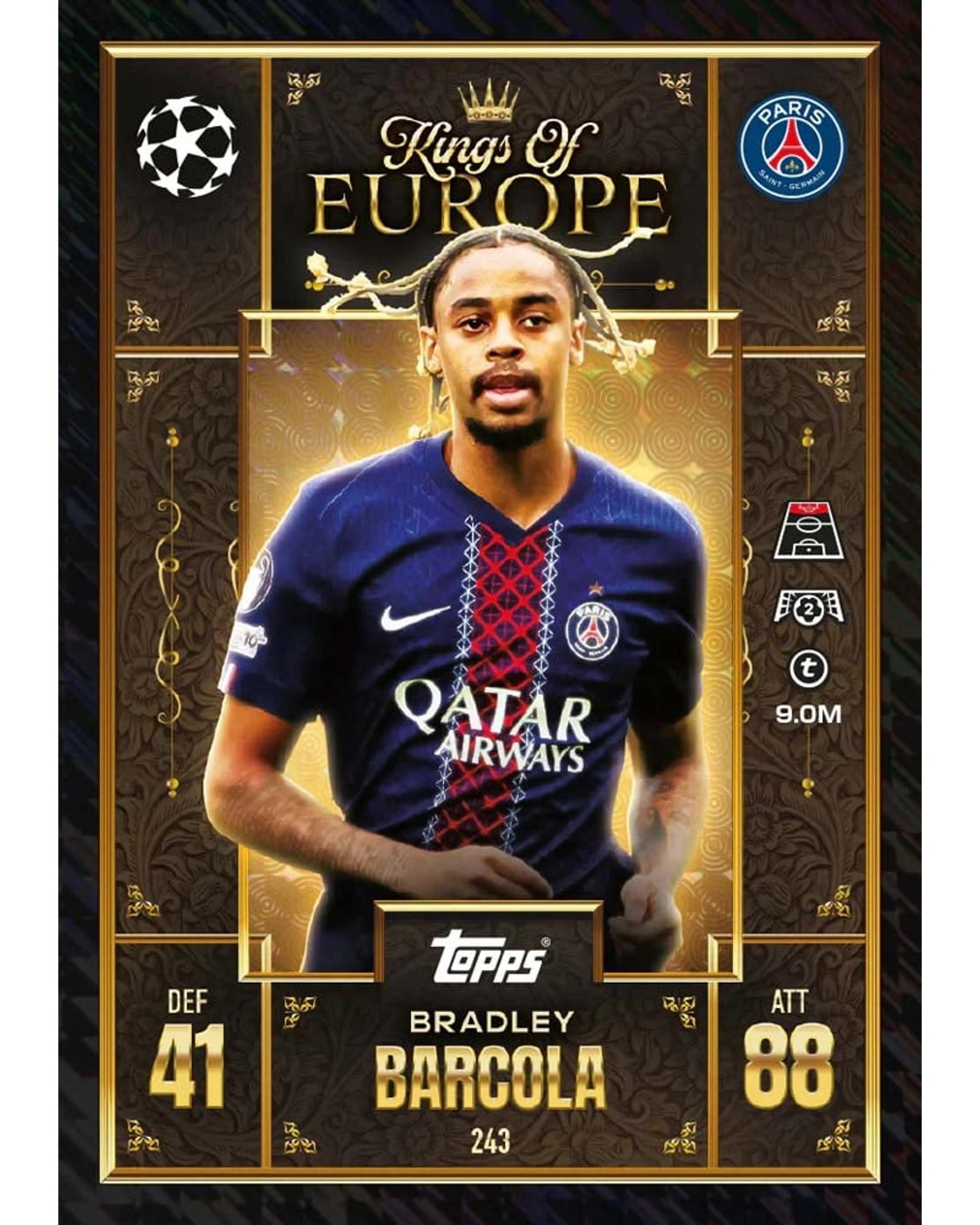 7 Topps Match Attax Extra UEFA Club Competitions 2025/2026 Edition Trading Cards Booster Pack, 7 of 10
