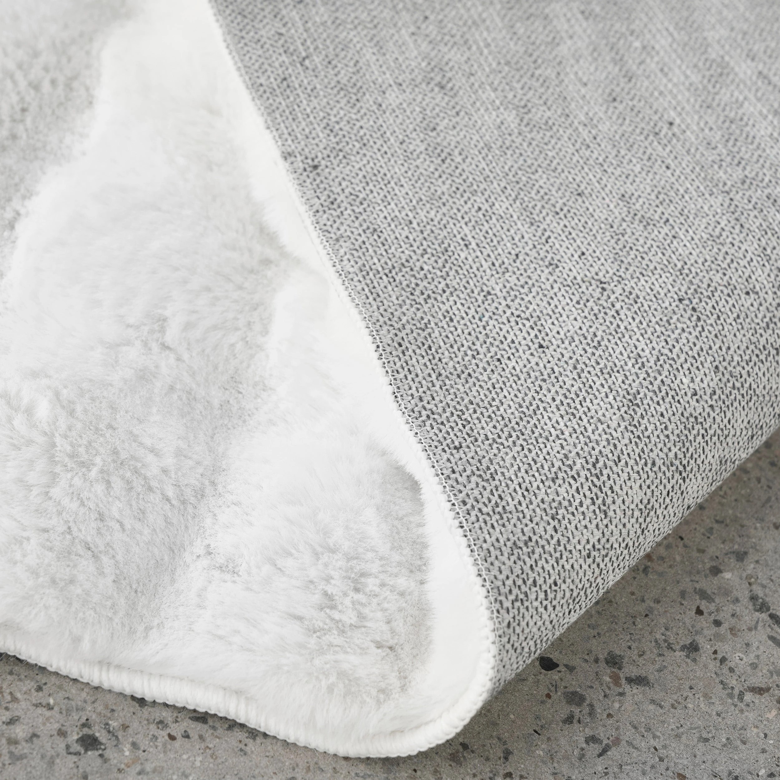 8 Common Ground Rugs PureForm 160x100cm - Small Washable Pet Friendly Rug - White, 8 of 10